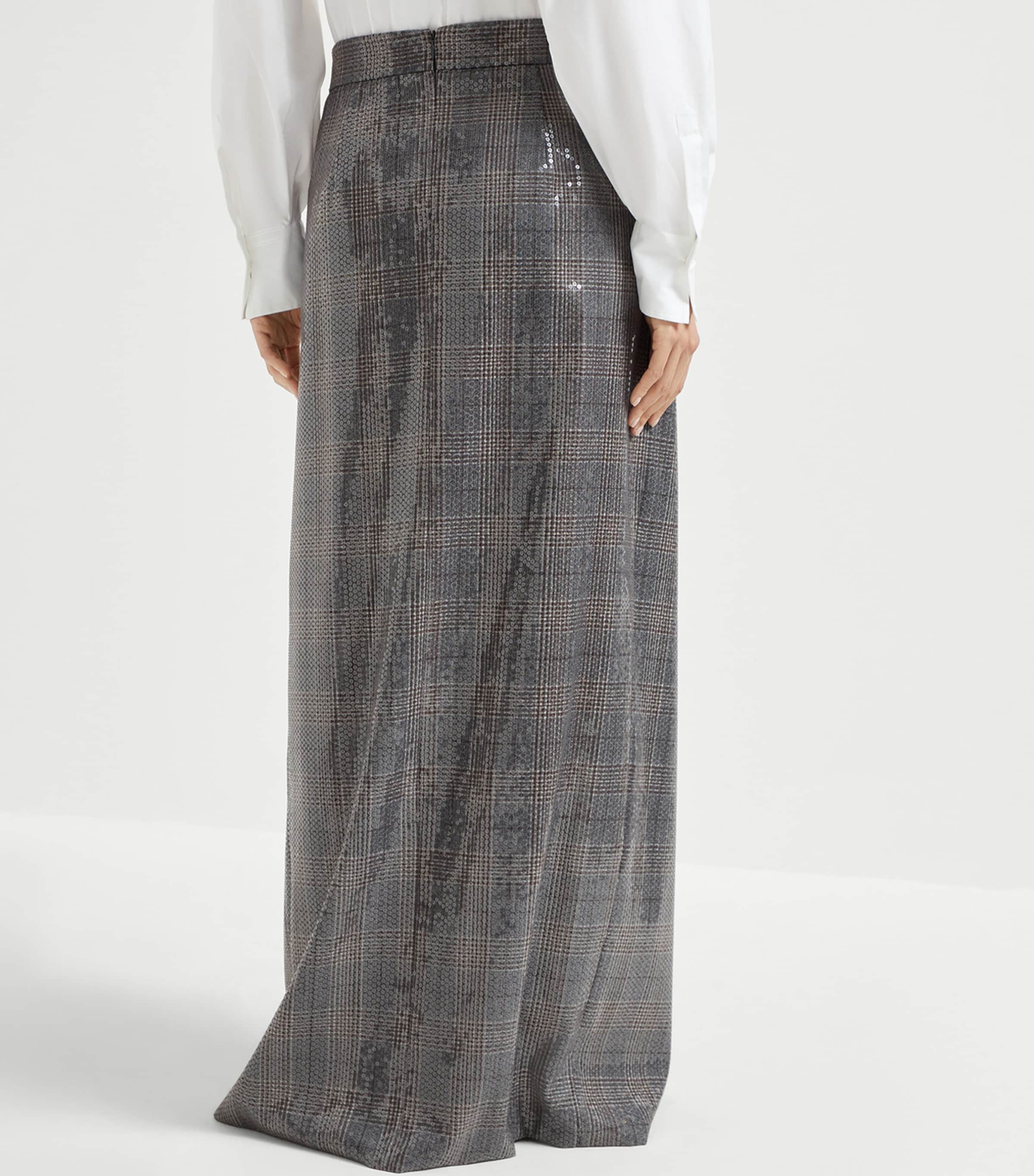 Sequinned Virgin Wool Skirt C001 Image 2