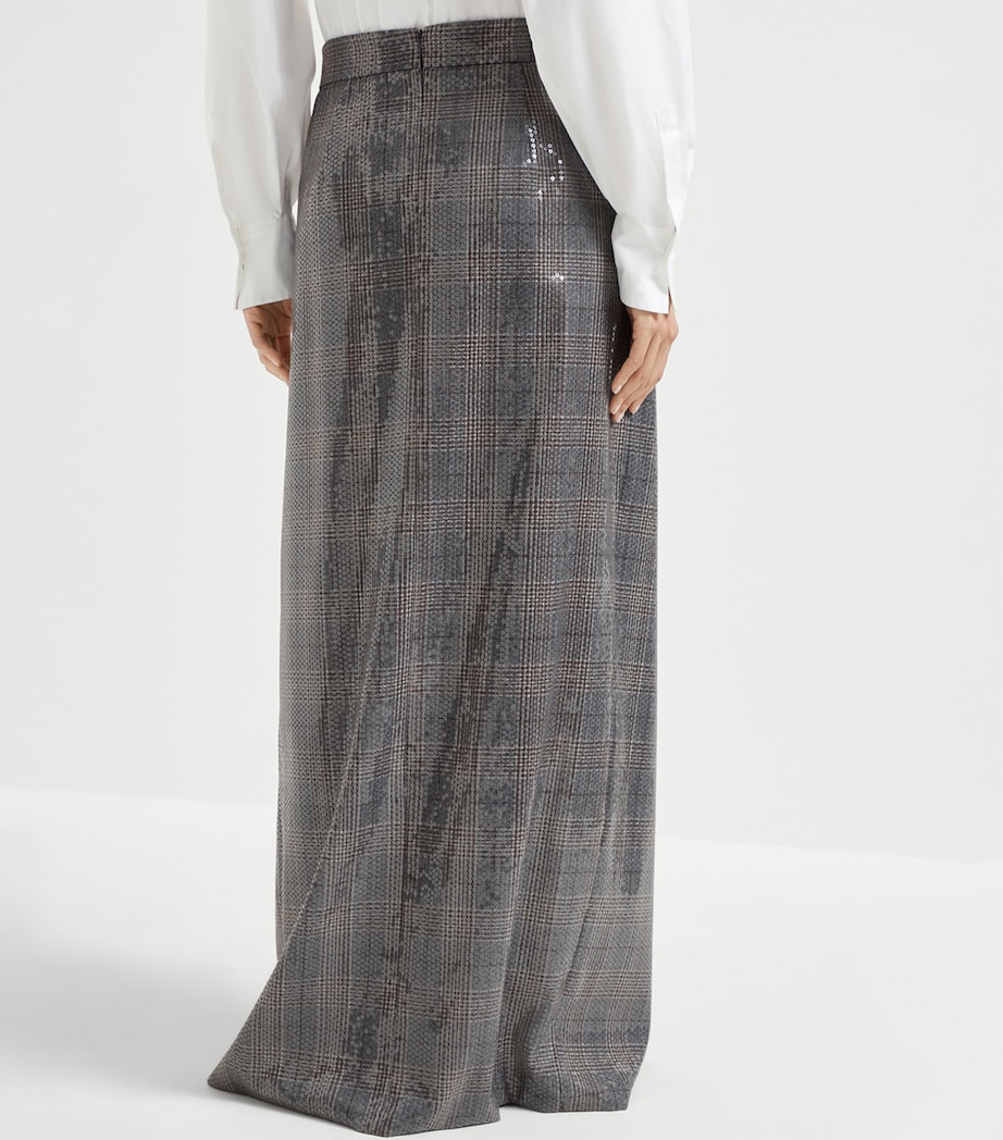 Sequinned Virgin Wool Skirt C001 Image 2