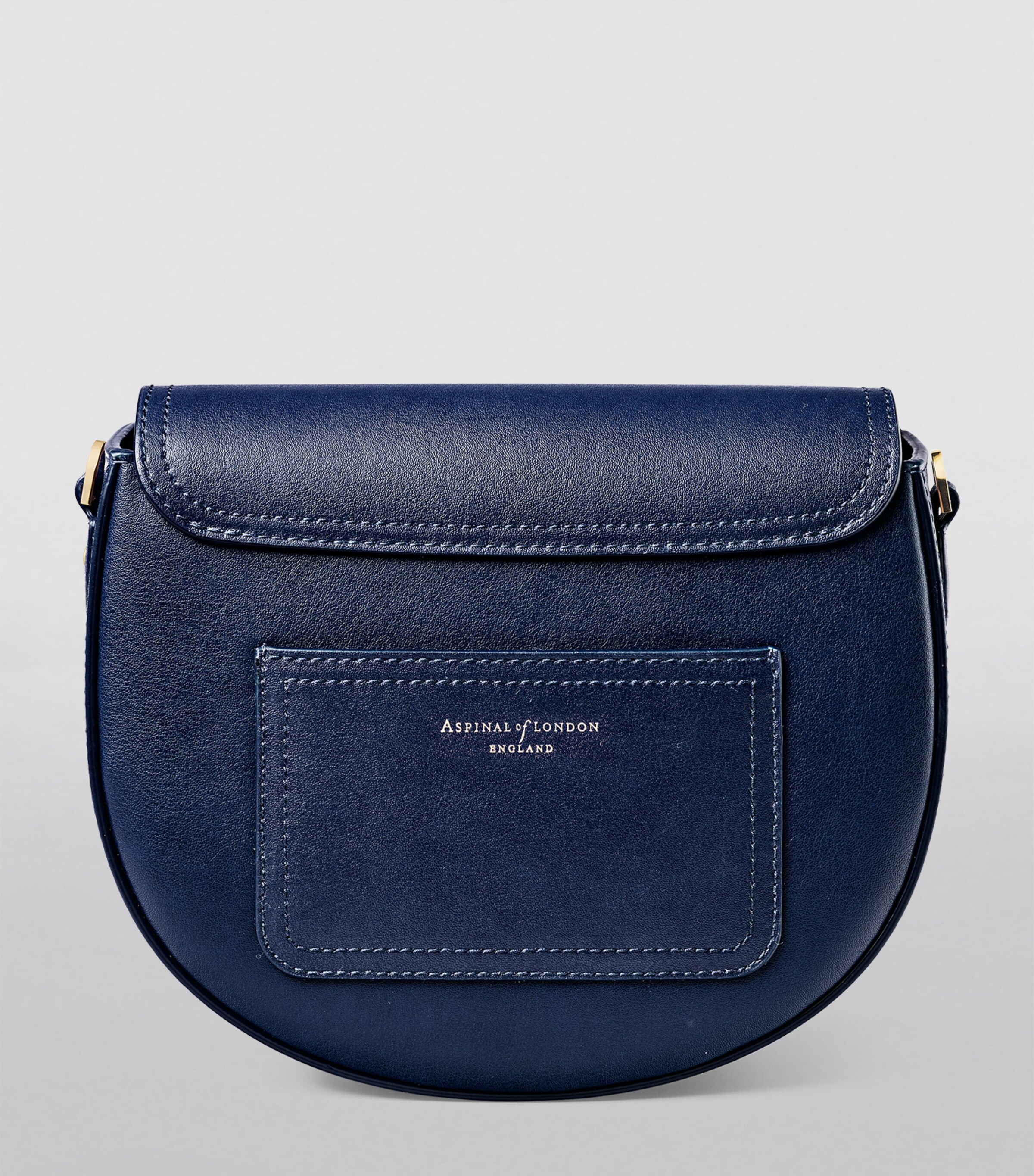 Aspinal Of London Leather Portobello Cross-Body Bag Navy Image 3