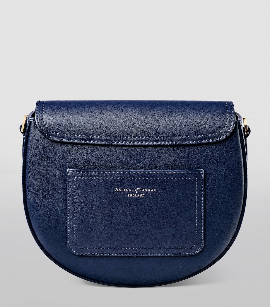 Aspinal Of London Leather Portobello Cross-Body Bag Navy Image 3