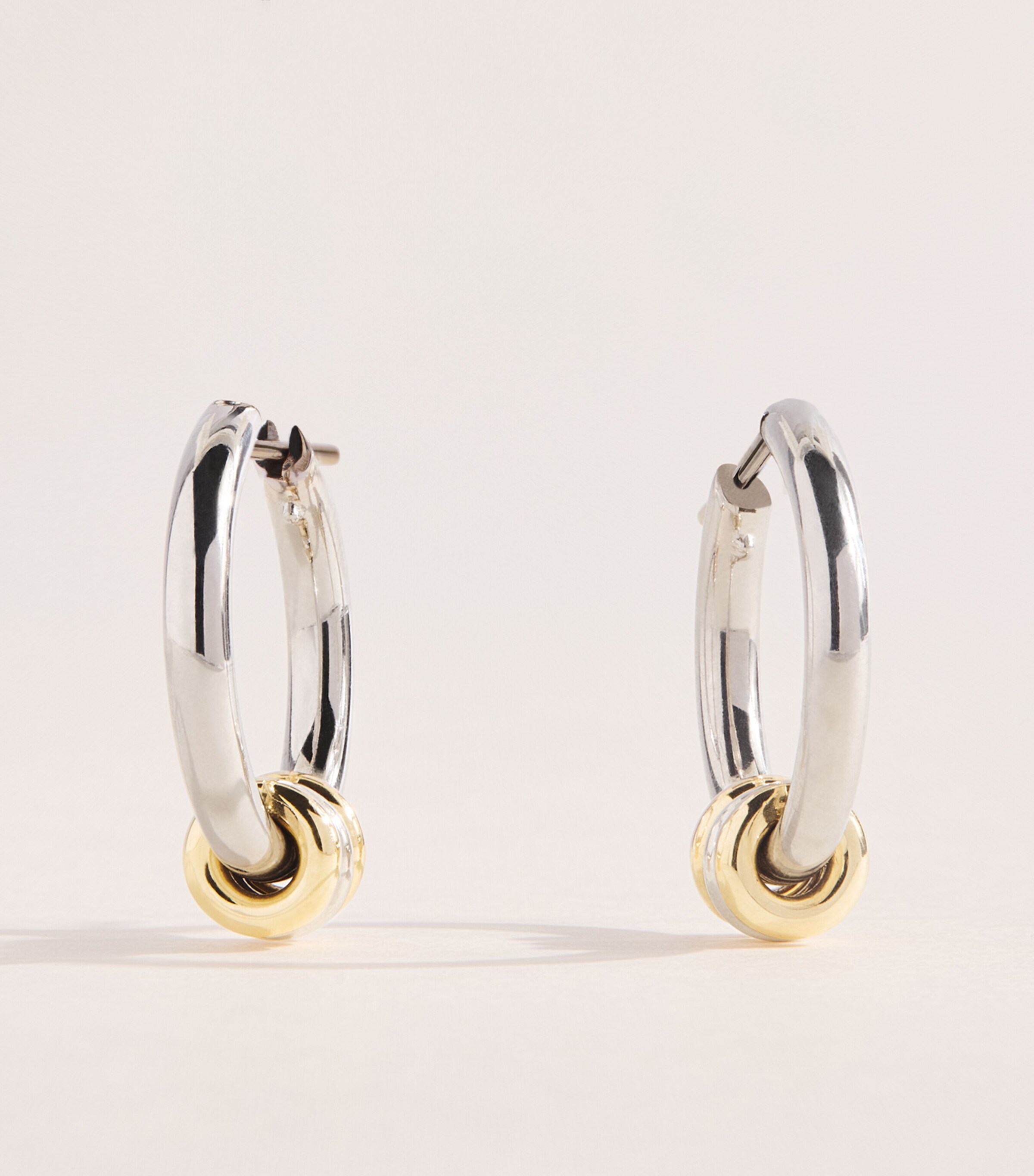 Spinelli Kilcollin Sterling Silver and Yellow Gold Ara Core Hoop Earrings Sterling Silver Image 1