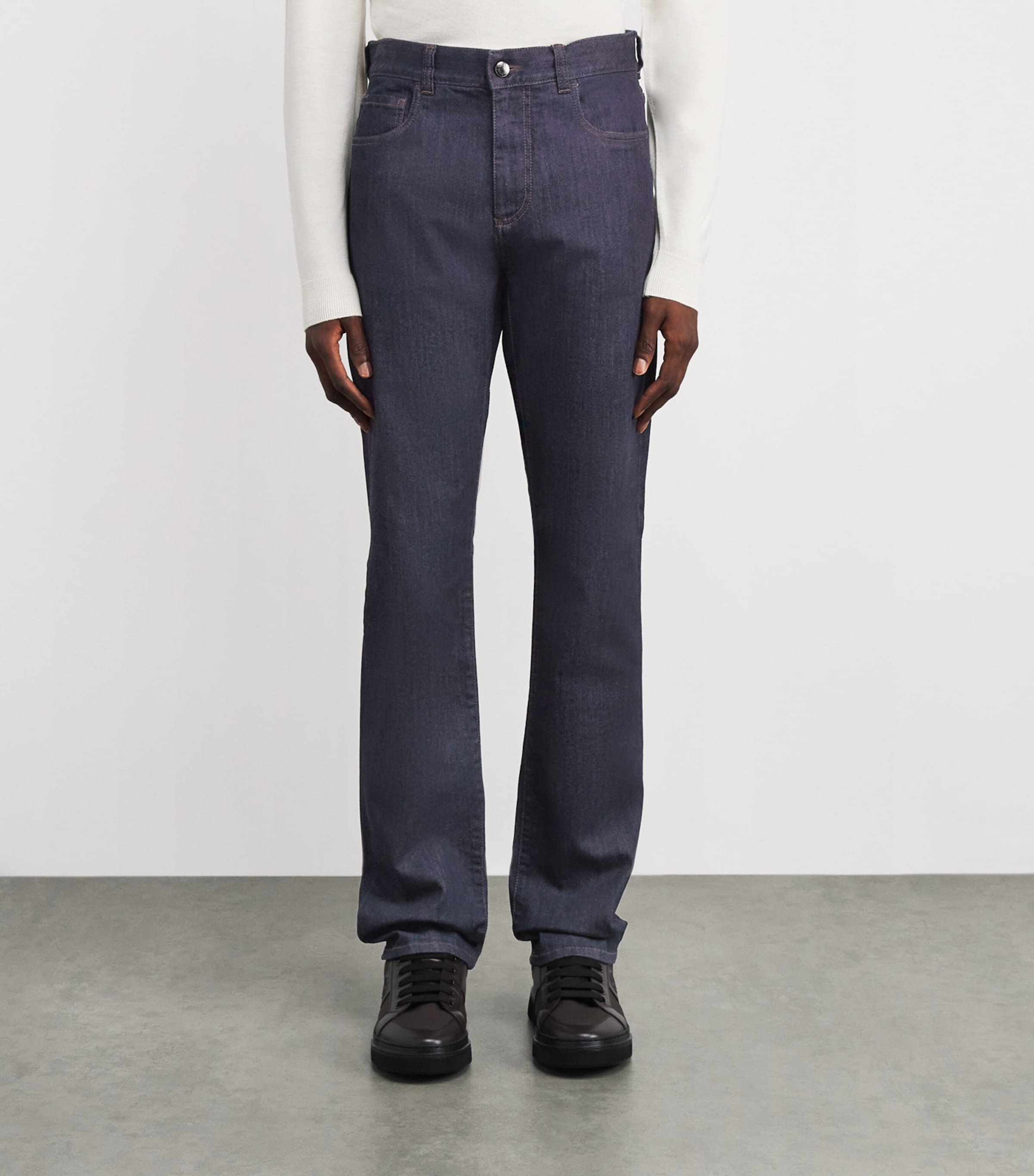 Slim Jeans 300 DARK BLUE Image 3