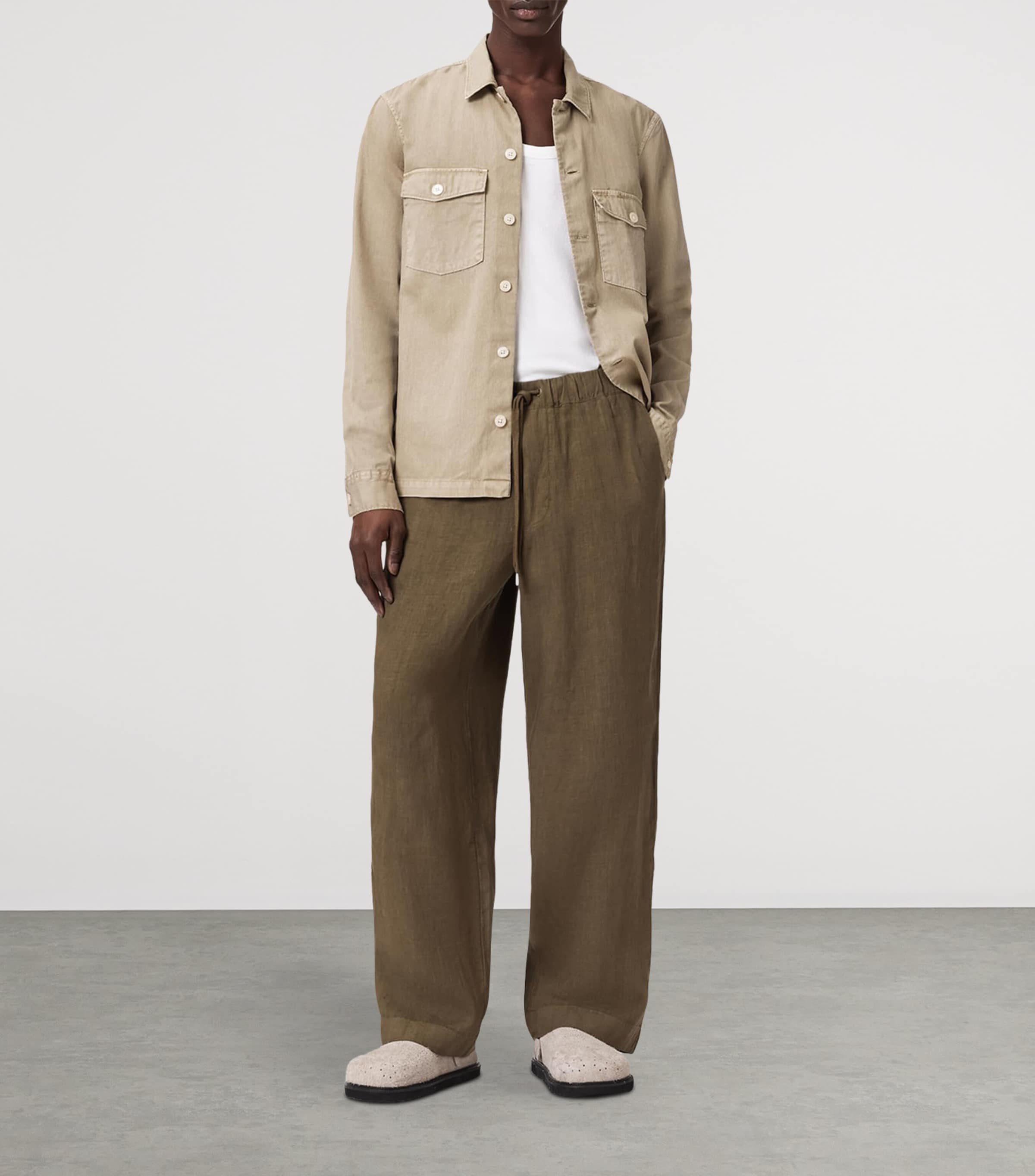 Sharp Straight Trousers TRAVERSE BROWN Image 6