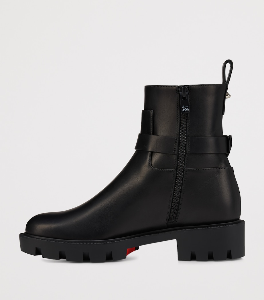 Dianouchette Lug Leather Ankle Boots BK01 Image 3