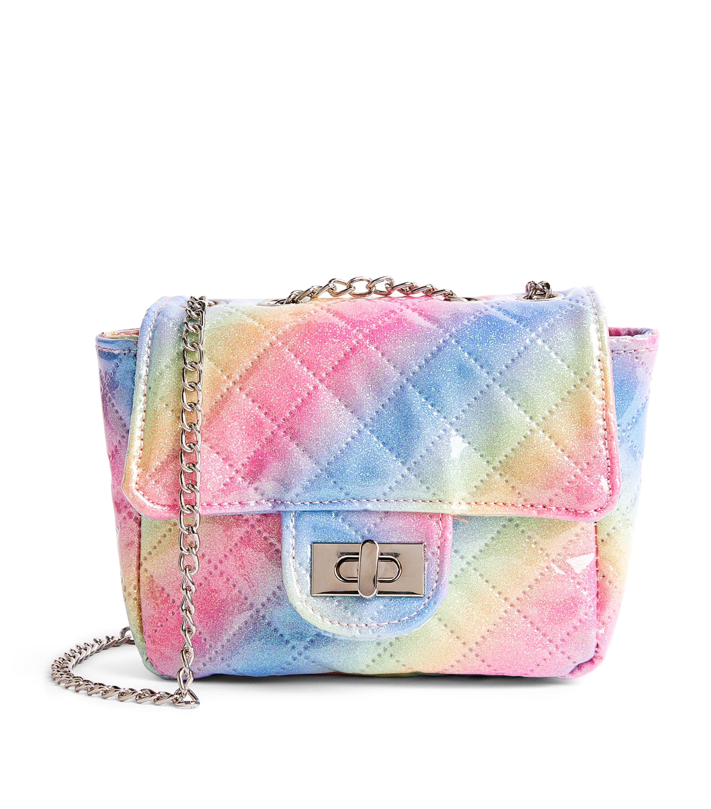 Bari Lynn Kids' Quilted Rainbow Clutch Bag