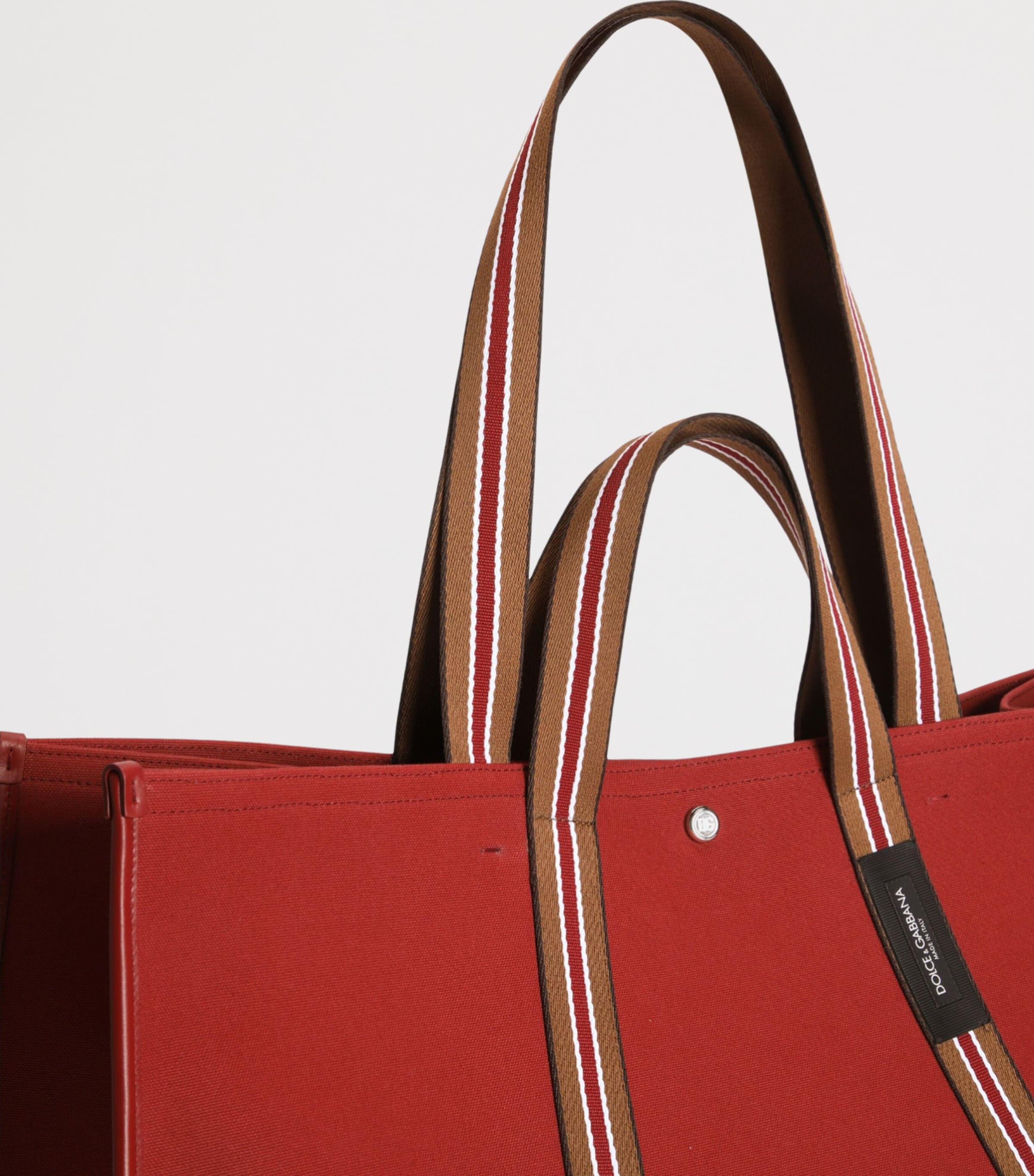 Dolce&Gabbana Cotton-Blend Tote Bag Red/multicolor Image 5