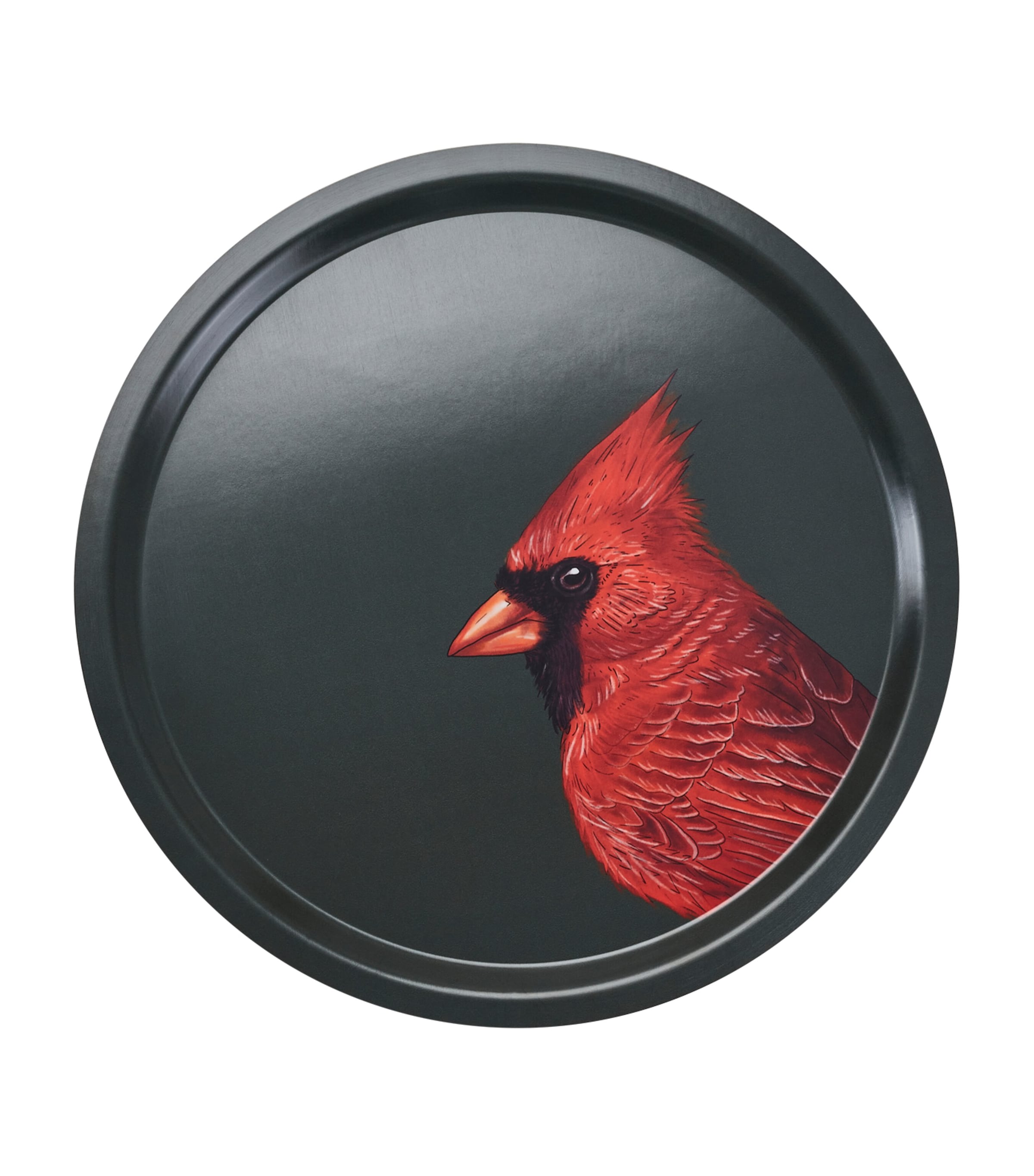Halcyon Days Birchwood Woodland Wildlife Red Cardinal Tray In Multi