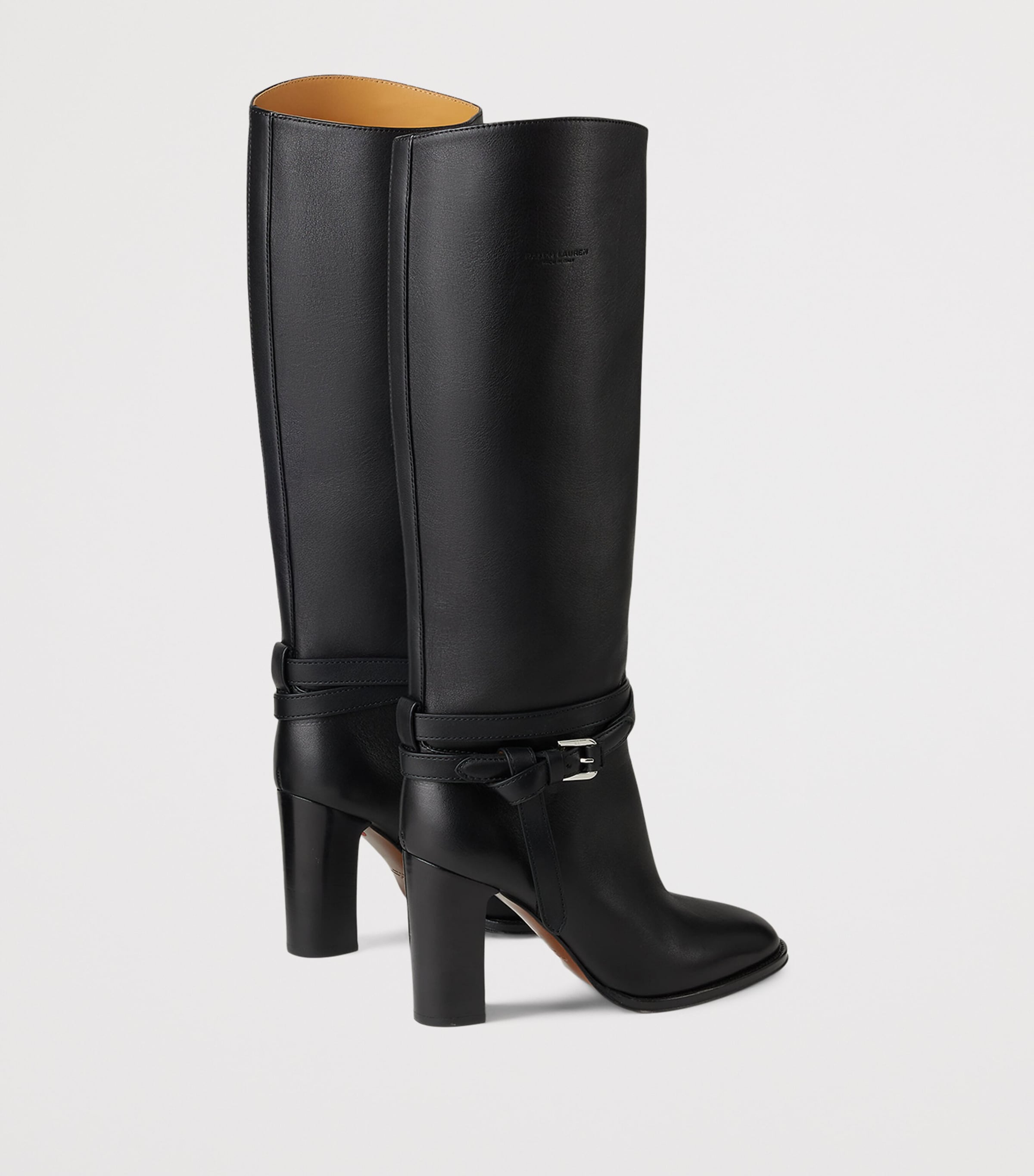 Leather Donnely Knee-High Boots 90 BLACK Image 3