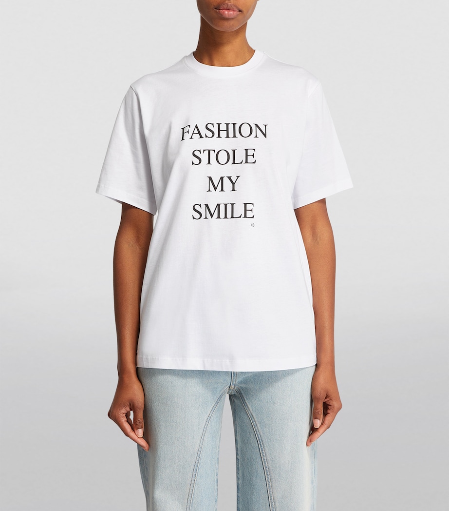Graphic Slogan T-Shirt WHITE Image 3