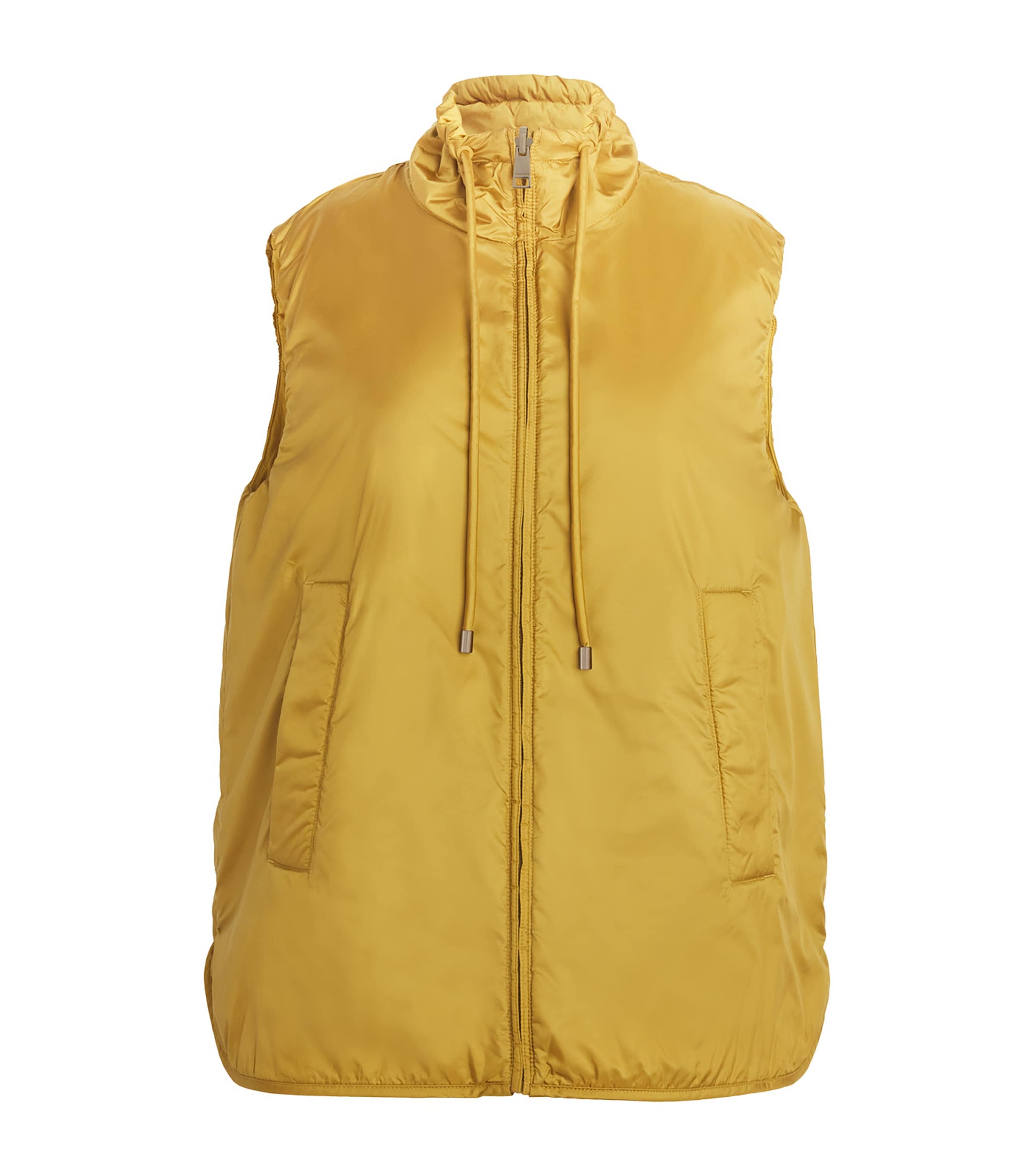 Shop Weekend Max Mara Reversible Gilet In Yellow