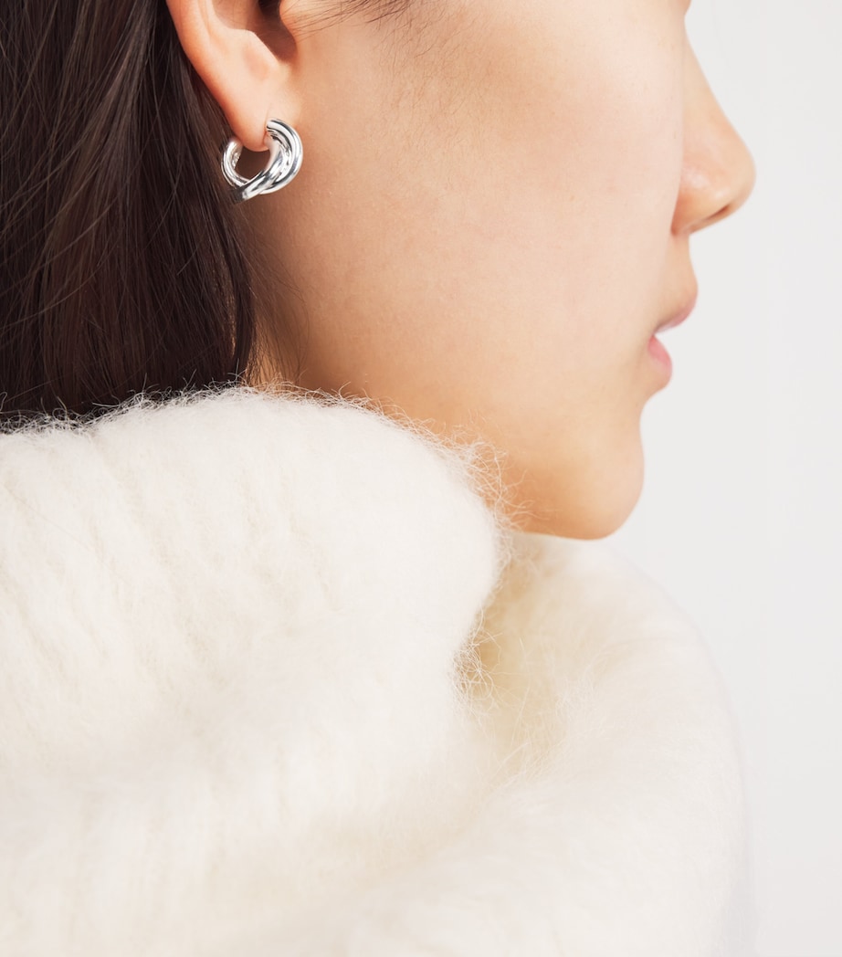 LIÉ STUDIO Sterling Silver The Diana Hoop Earrings Silver Image 2
