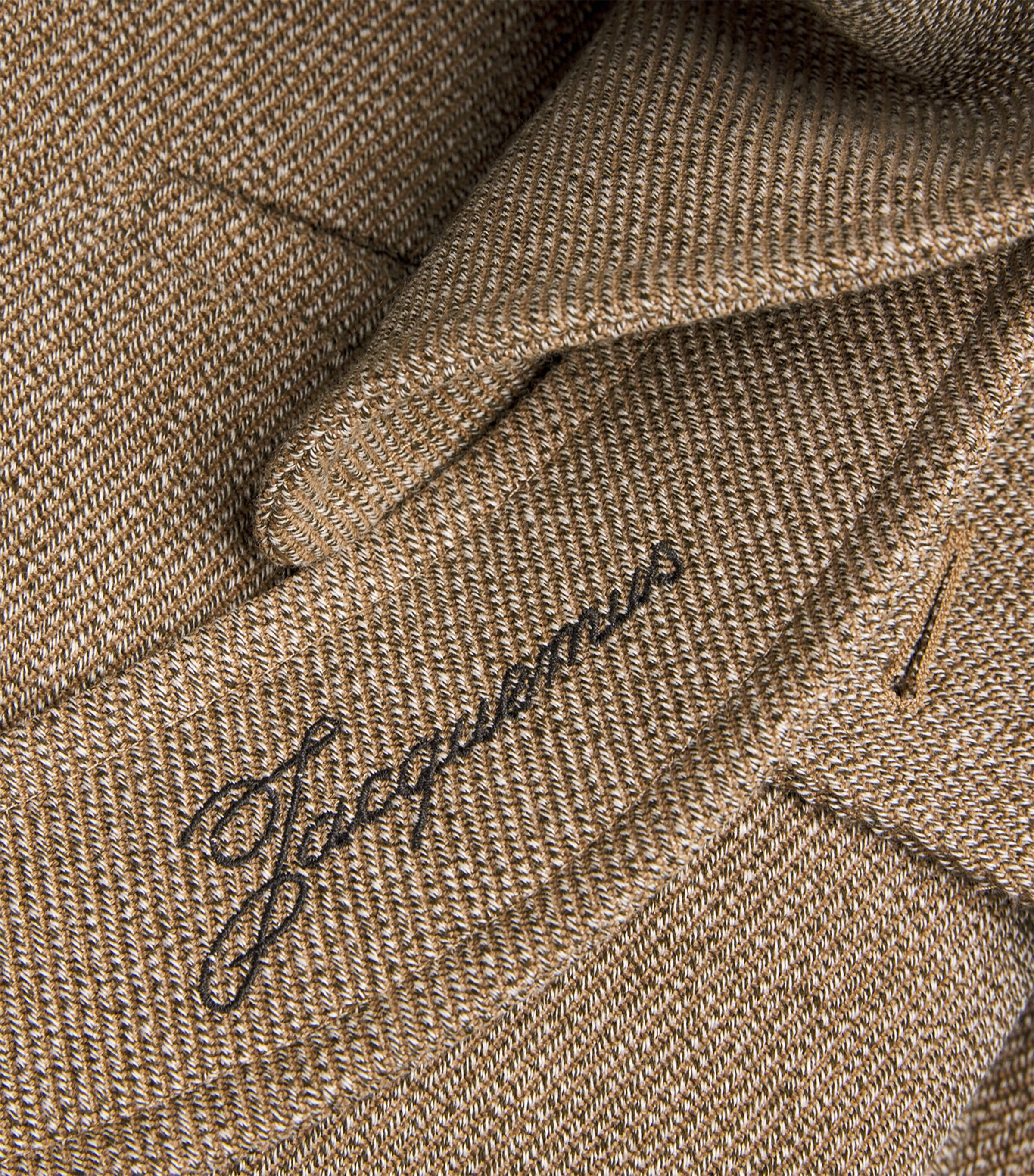 Jacquemus Mens Virgin Wool-Cotton Jacket Beige Image 5