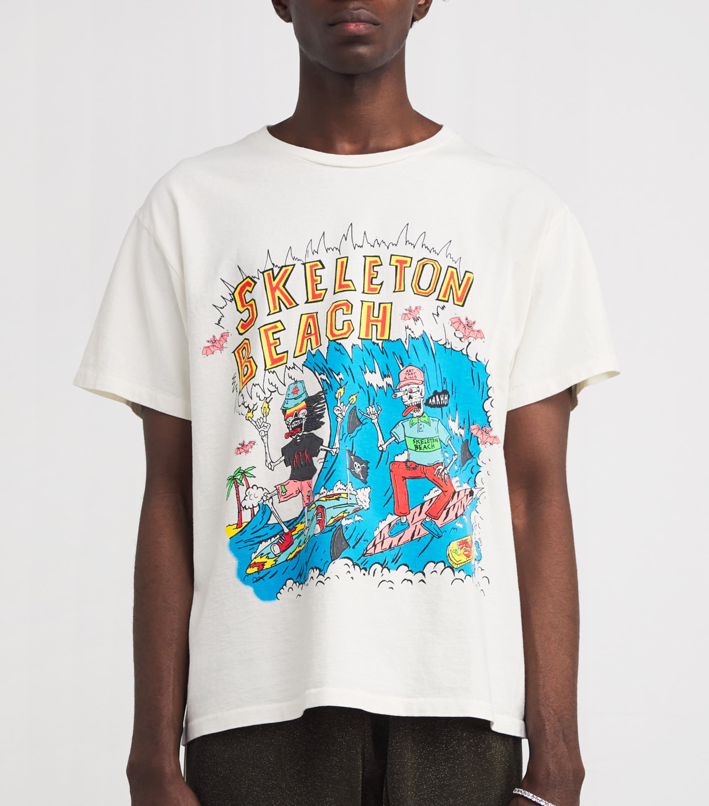 【GALLERY DEPT.】スケルトン ビーチ シアター Tシャツ GALLERY DEPARTMENT Men's Skeleton Beach Jersey T-Shirt