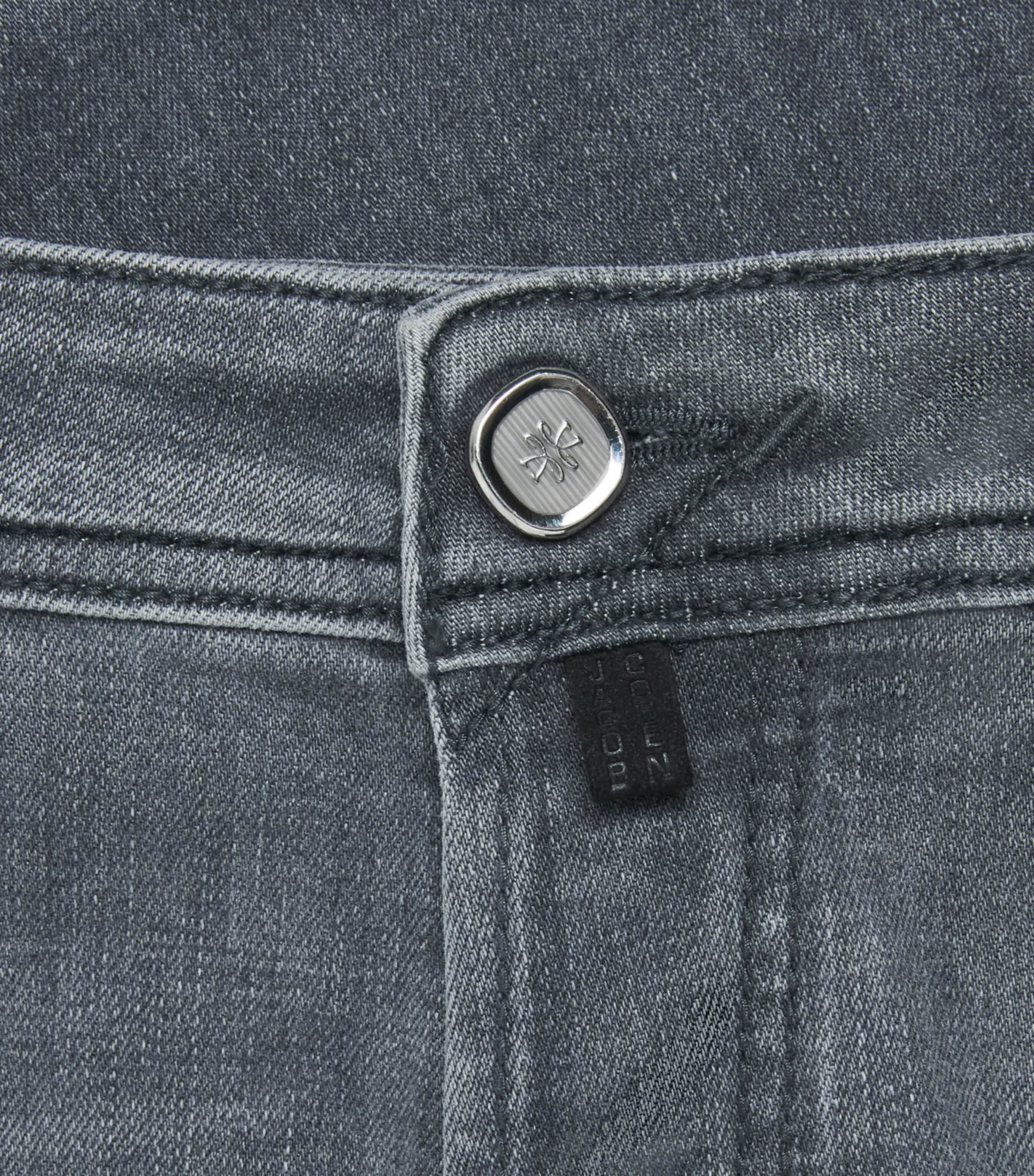 Jacob Cohën Mens Ostrich Leather-Patch Bard Slim Jeans Medium Black Image 6