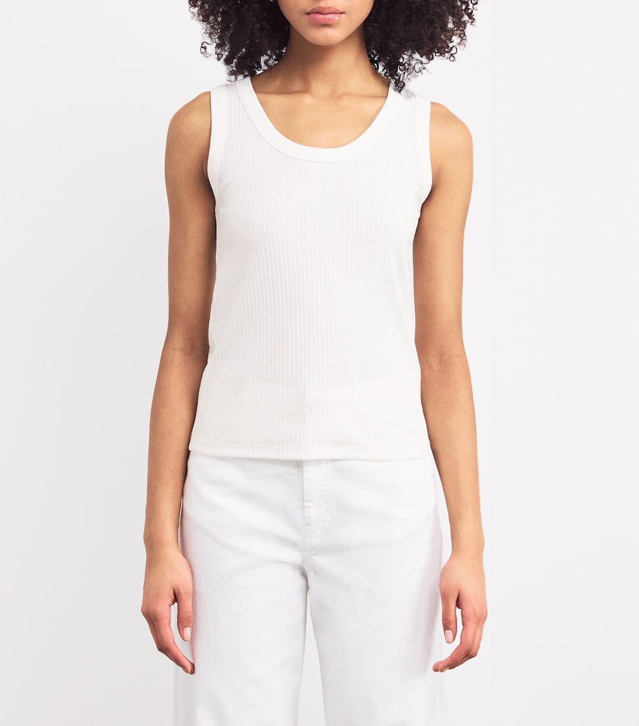 Organic Cotton Tank Top WHITE Image 3