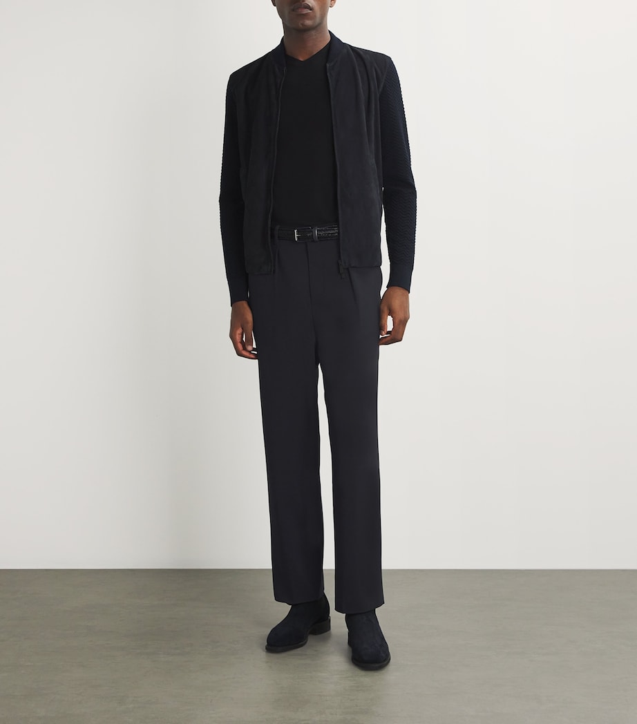 Virgin Wool Tailored Trousers UB109 Image 2