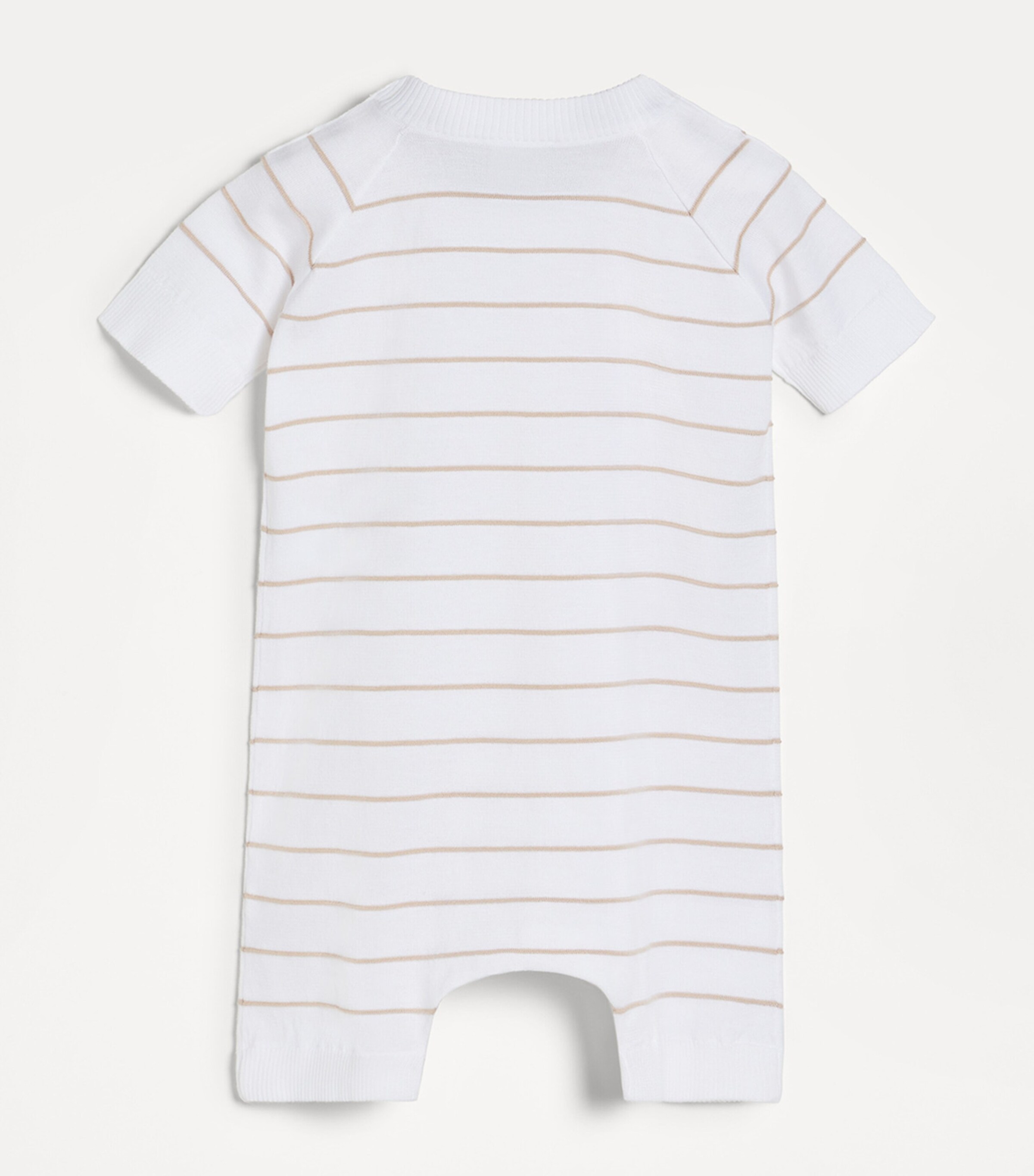 Brunello Cucinelli Kids Cotton Stripe Playsuit (3-24 Months) Image 3