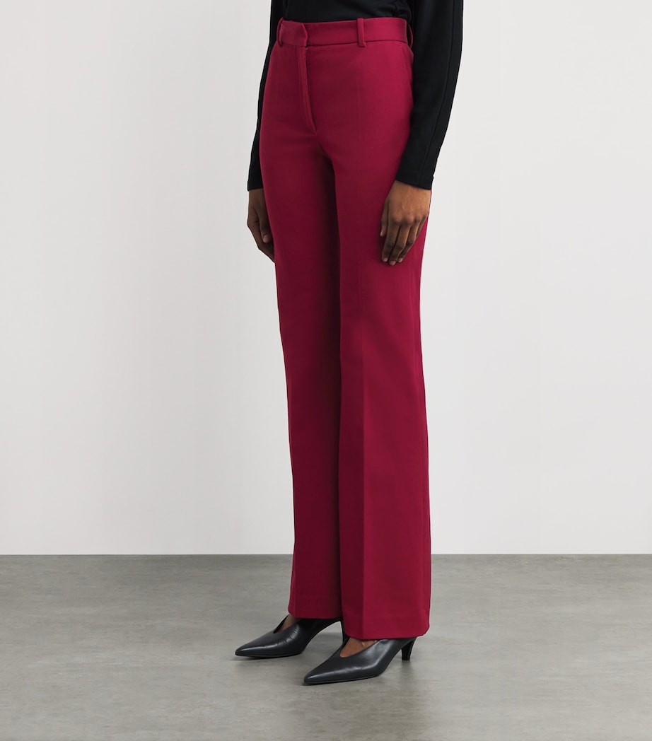Gabardine Stretch Tafira Trousers RUBY Image 3