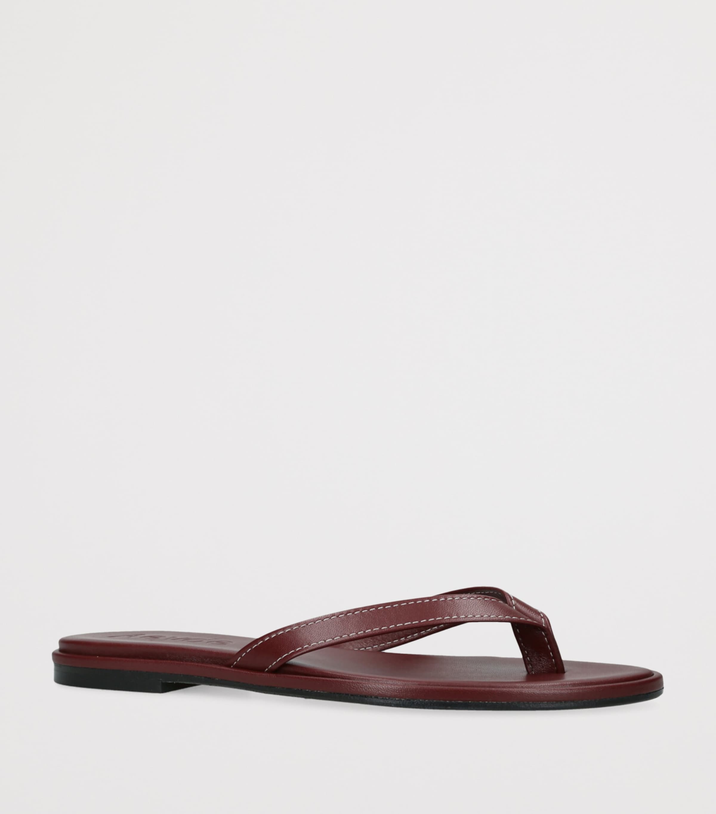 Leather Melody Slides WINE Image 3