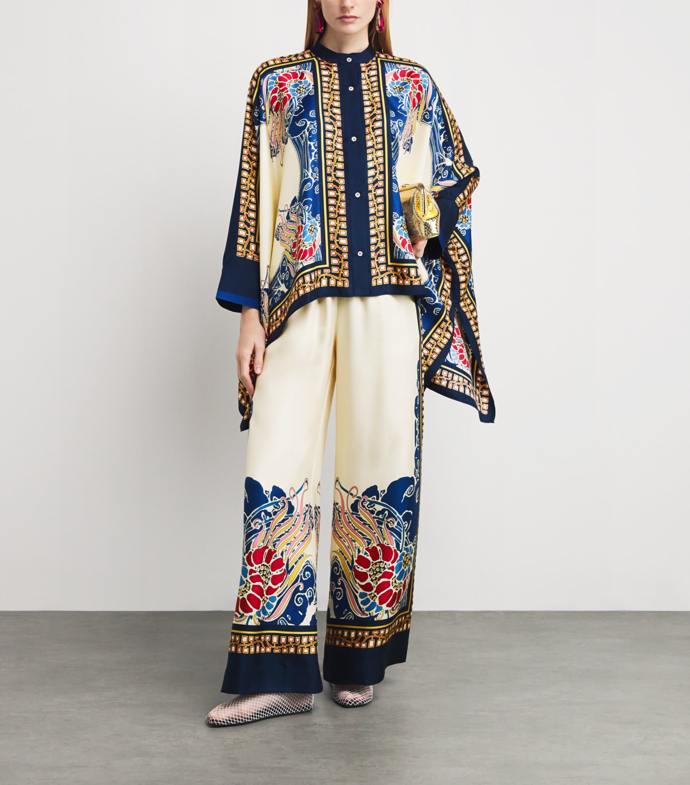 Silk Foulard Blouse BU03LEMURIA PLACEE Image 2