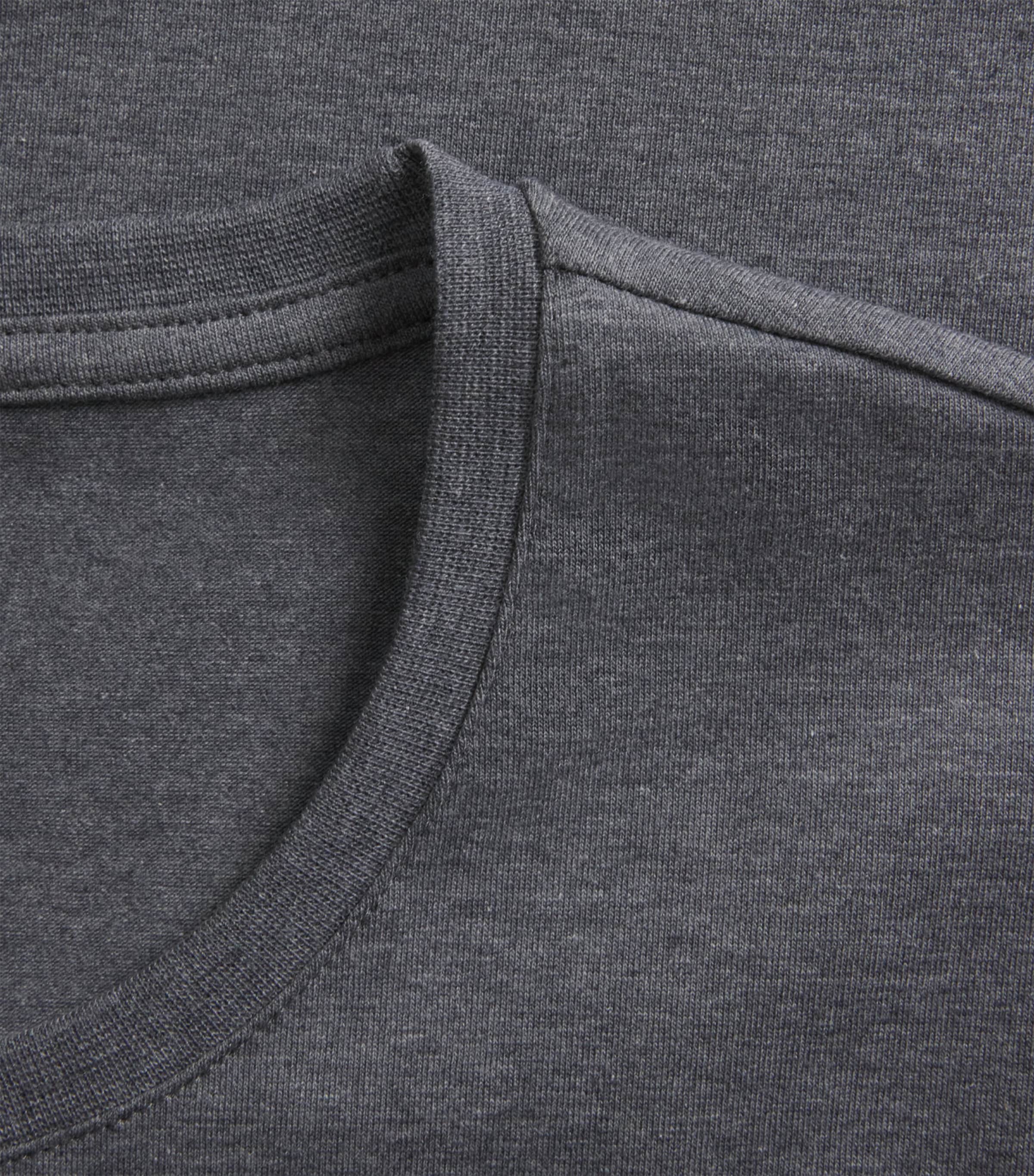 Falke Mens Stretch-Cotton Daily Comfort T-Shirts (Pack of 2) Dark Grey Image 5