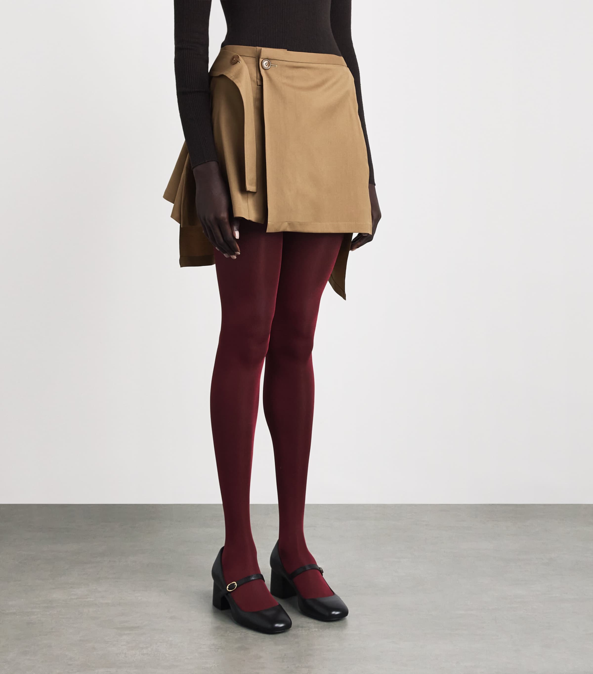 Vivienne Westwood Womens Wool Meghan Kilt Camel Image 4