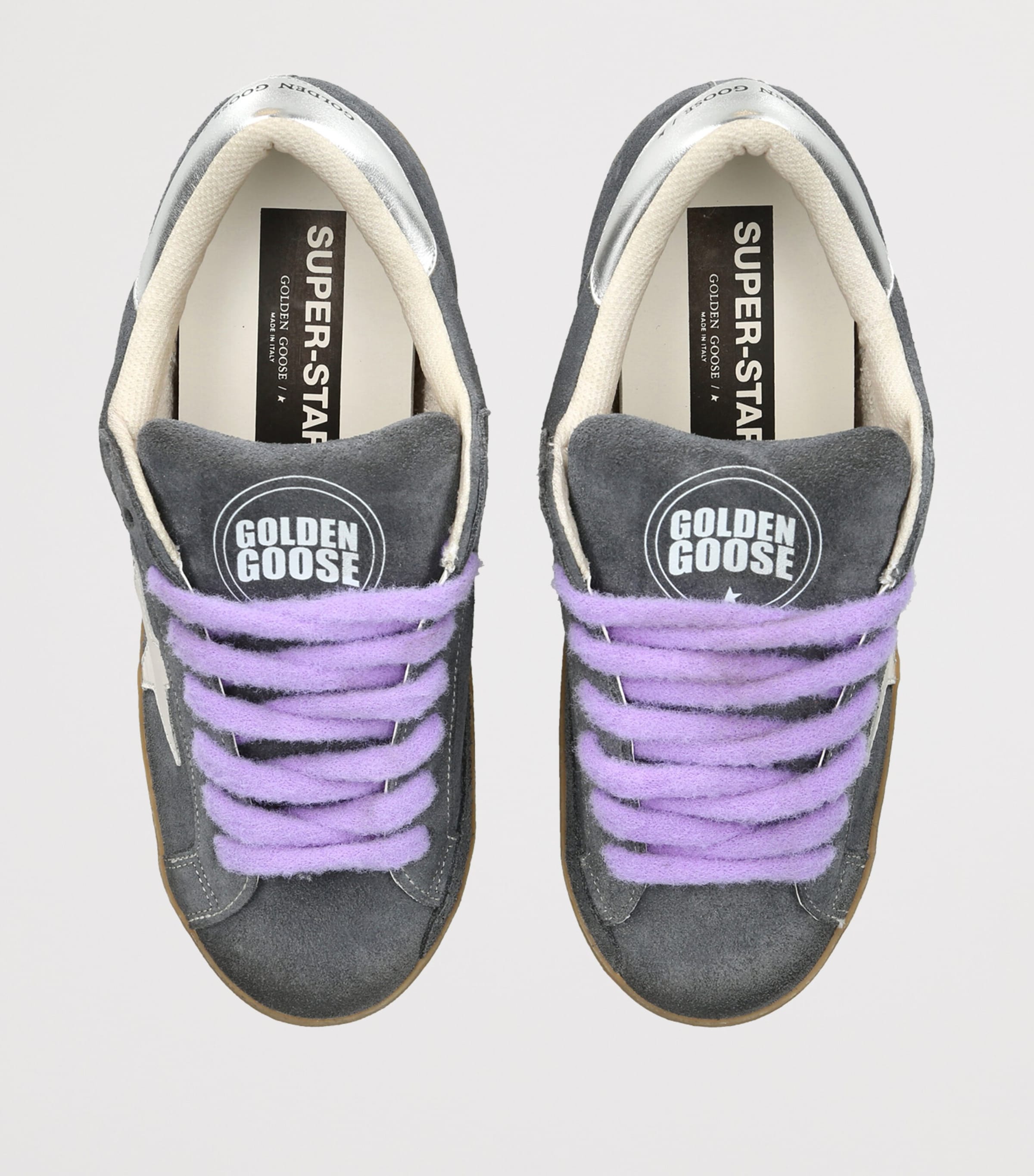 Golden Goose Suede Super-Star Sneakers Mid Blue Image 4