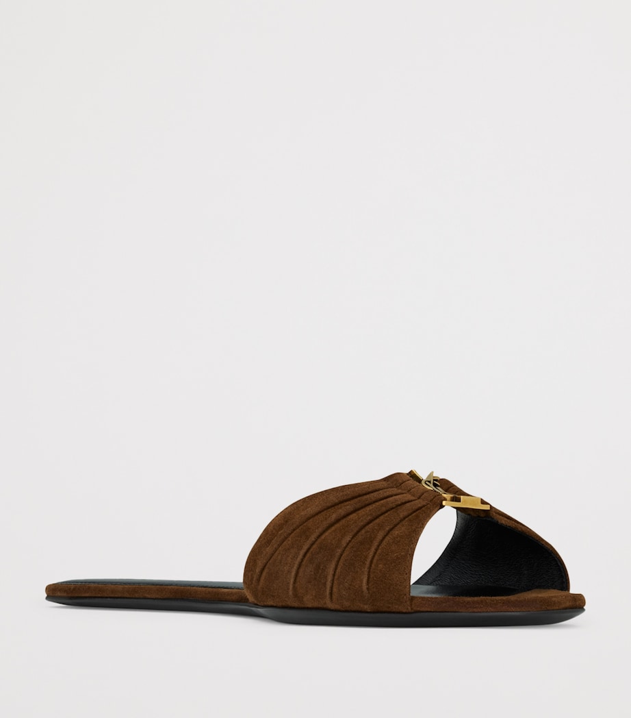 Saint Laurent Leather Babylone Sandals Image 3