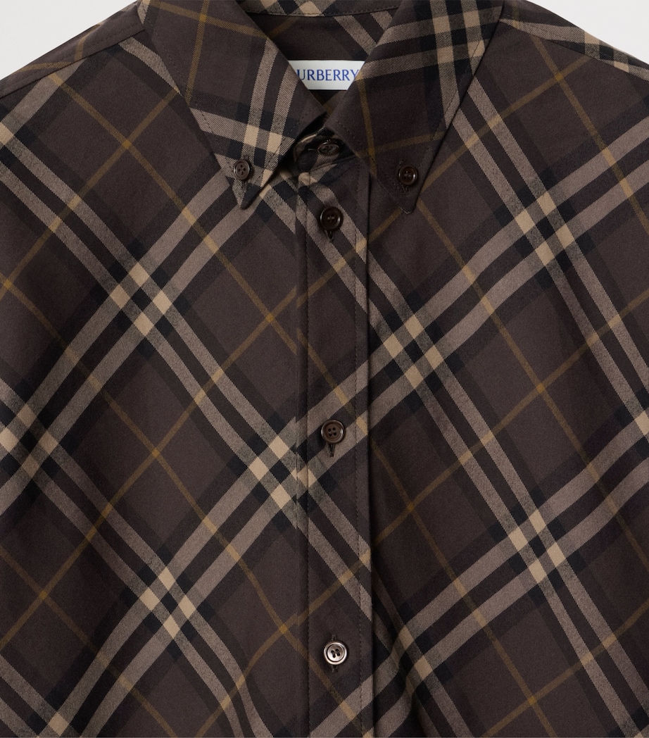 Cotton Flannel Check Shirt TRUFFLE IP CHECK Image 4