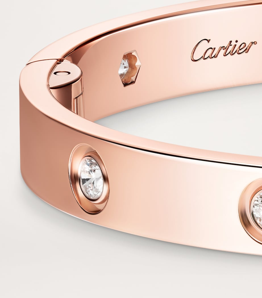 Rose Gold and Diamond LOVE Bangle ROSE GOLD Image 10
