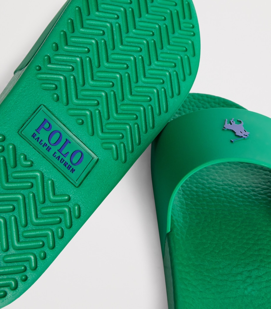 Polo Pony Slides GREEN Image 4