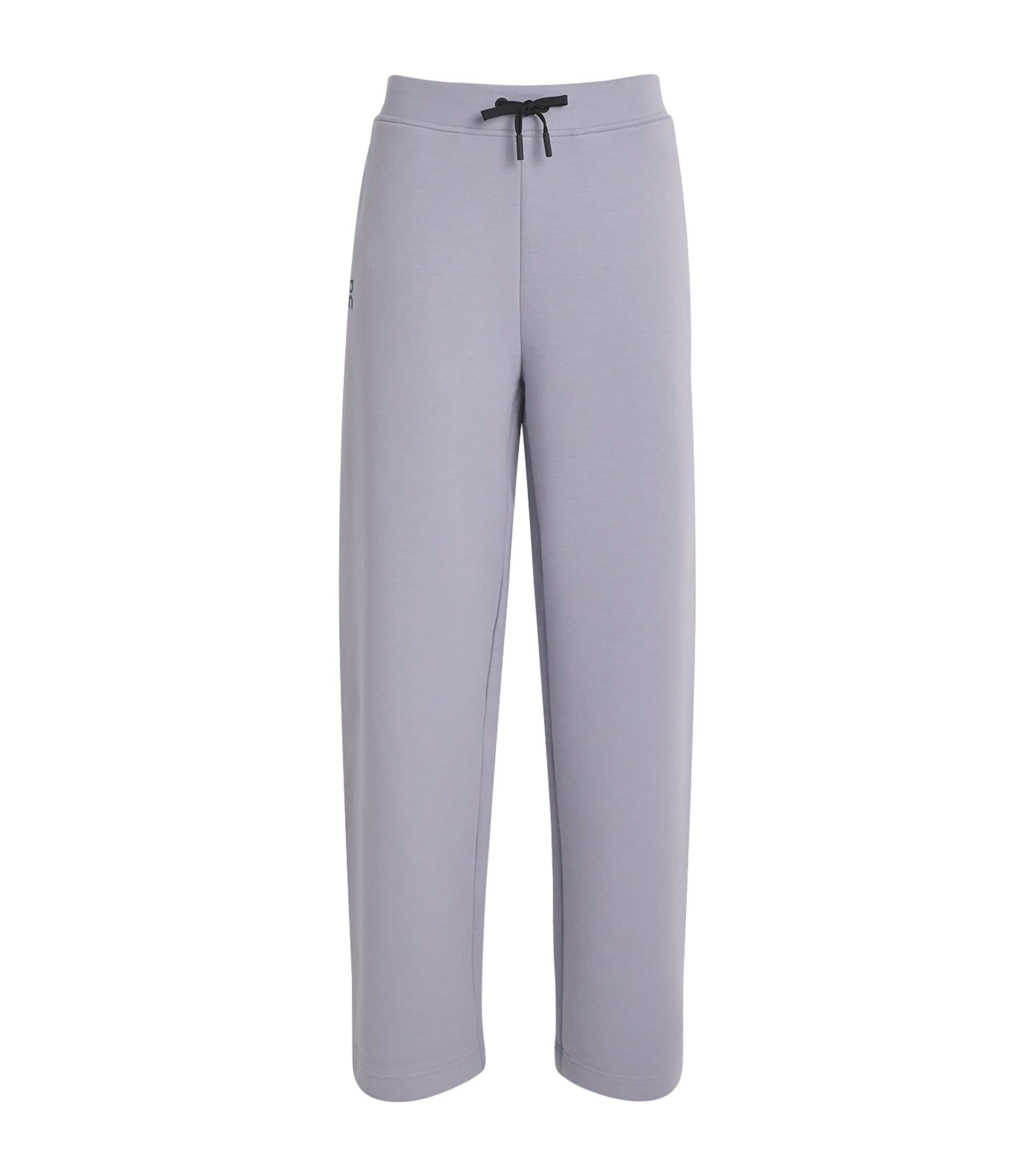 On Womens Lilac Focus Tech Straight-leg Stretch-cott Blend Jogging Bottoms In Purple