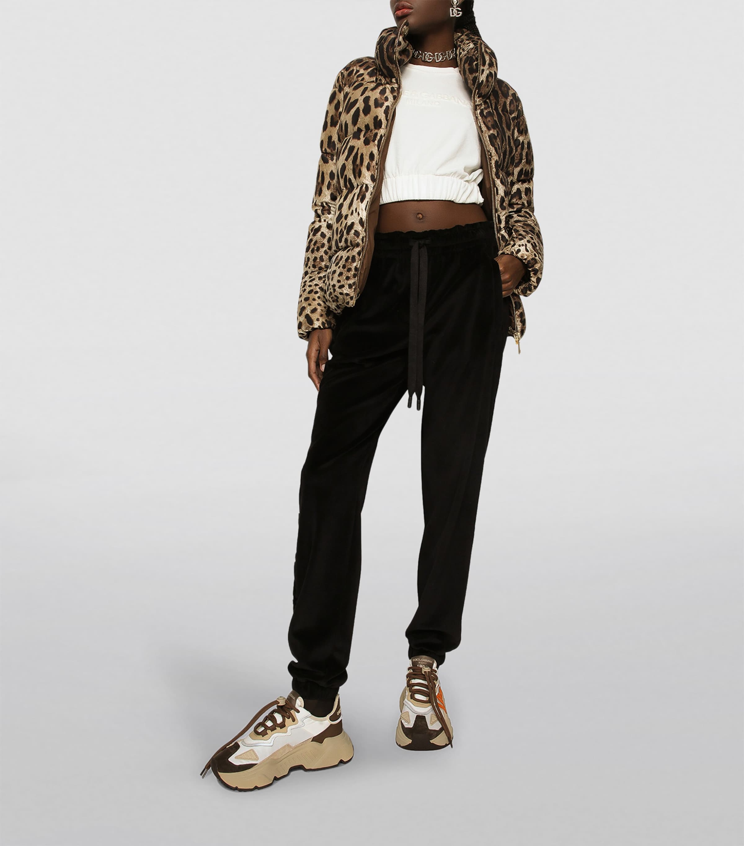 Leopard Print Puffer Jacket HY13M-LEO N Image 4