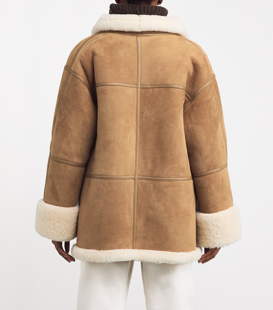 Shearling Signature Jacket 091 BISCUIT Image 4
