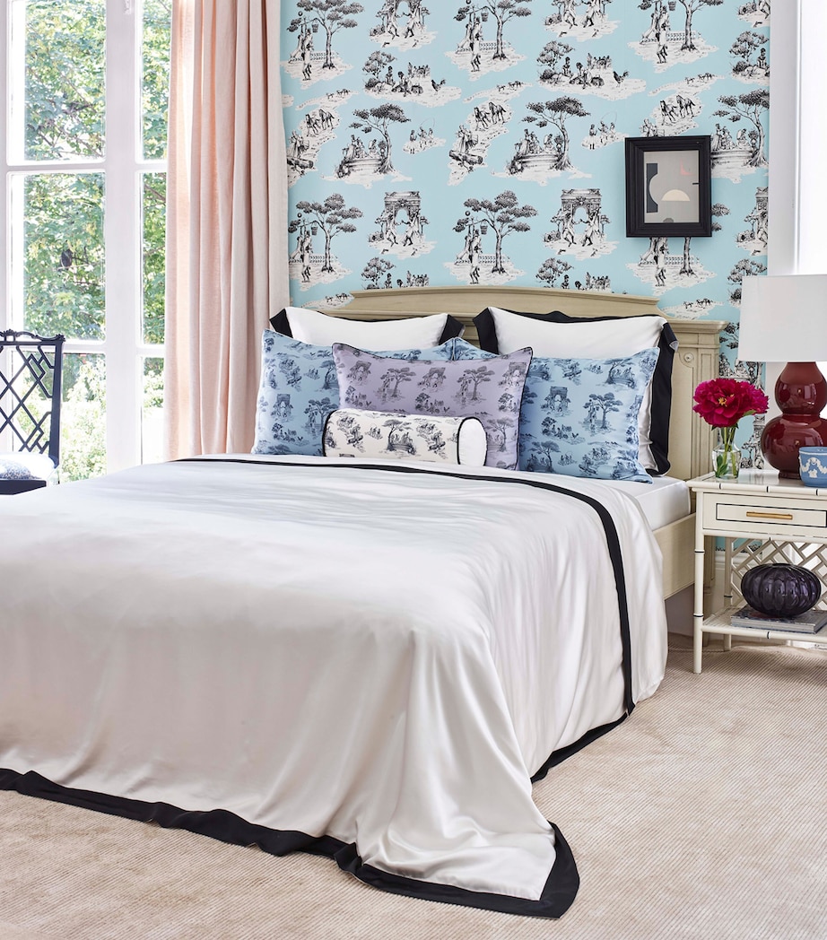 Gingerlily x Sheila Bridges Harlem Toile Print Bolster Cushion (20cm x 46cm) Ivory Image 2
