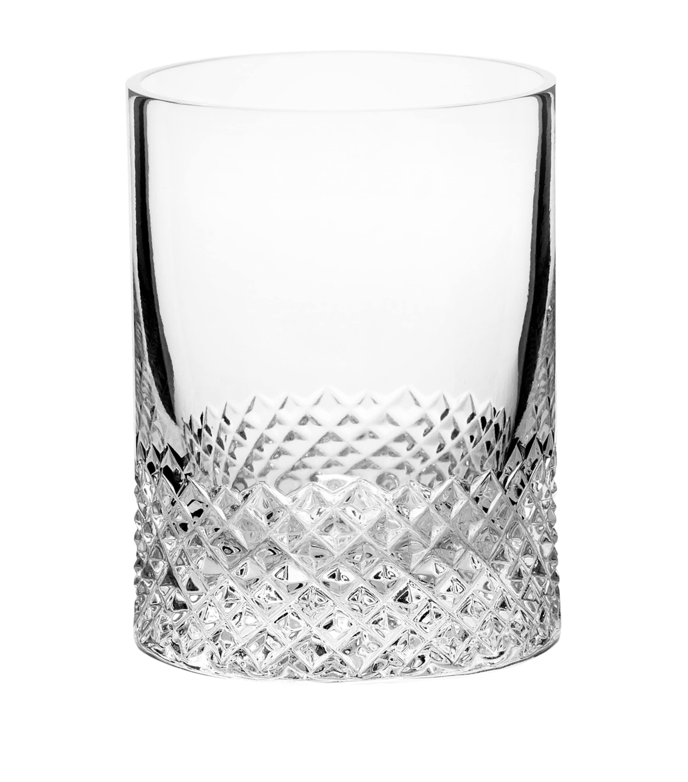 Richard Brendon Set Of 2 Diamond Shot Glasses In Clear