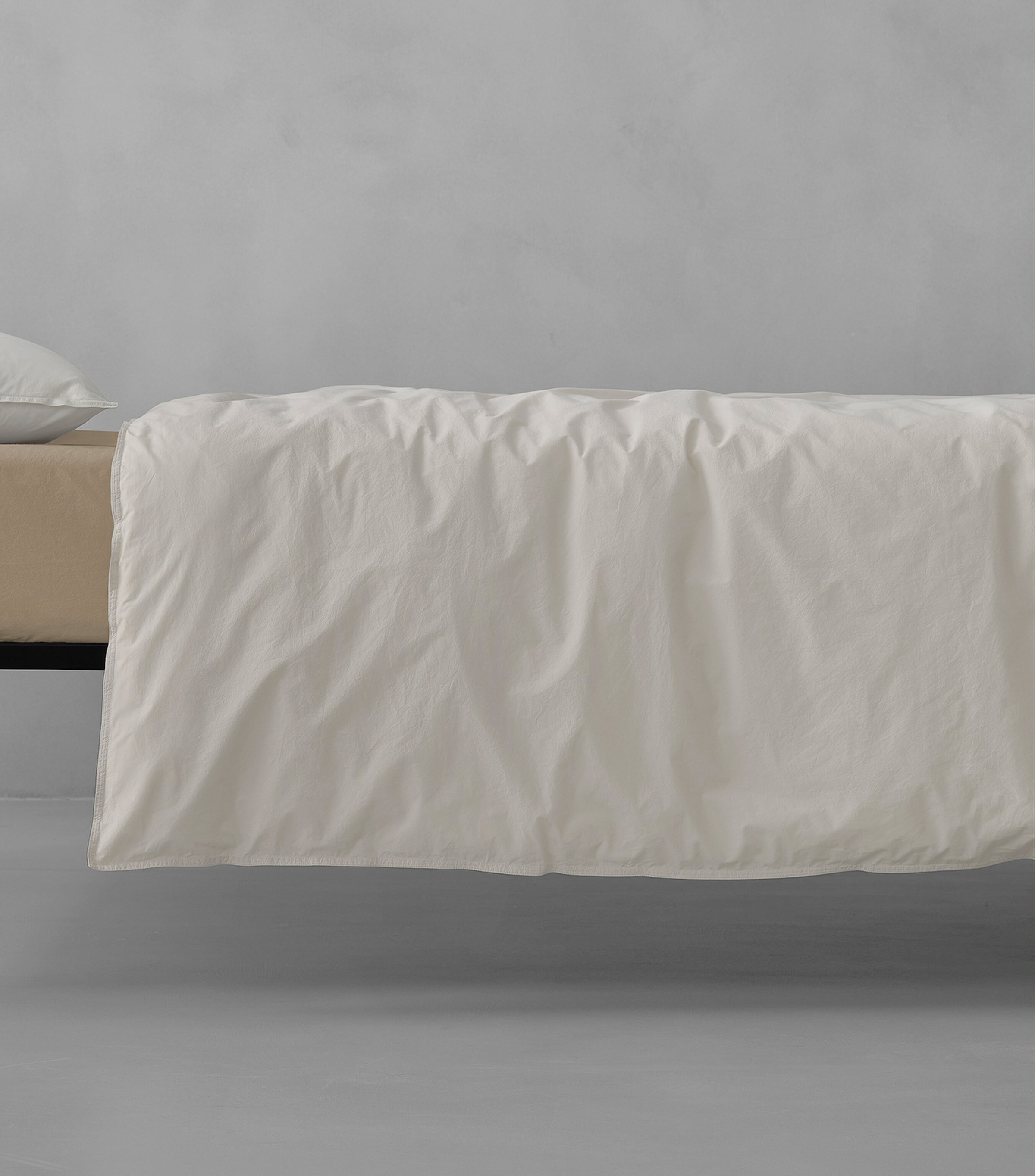 Society Limonta Cotton Nite Super King Duvet Cover Set (260cm x 230cm) Bianco Image 1