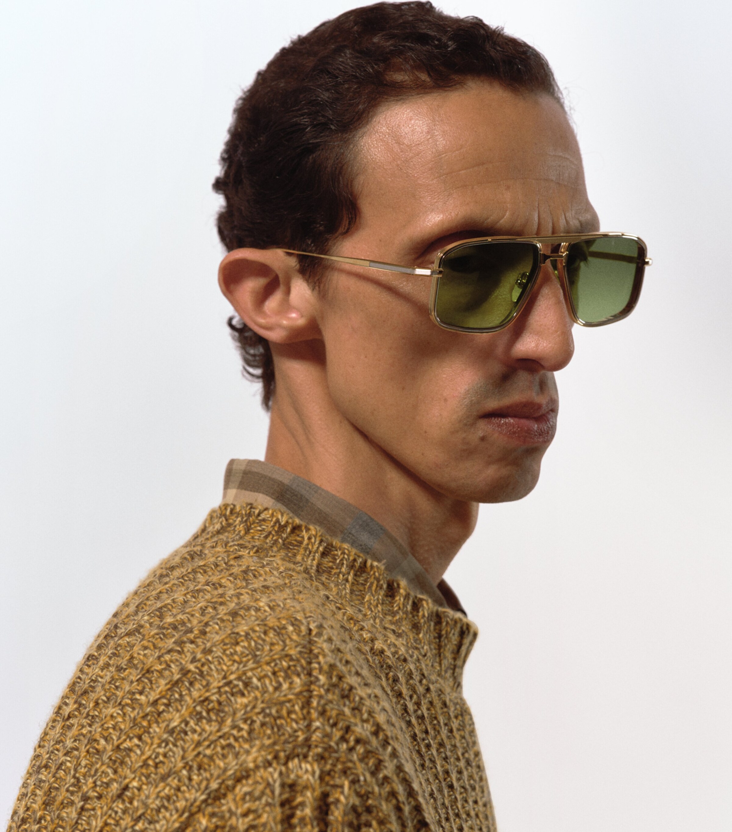 Jacques Marie Mage Titanium Earl Aviator Sunglasses Musket Image 2