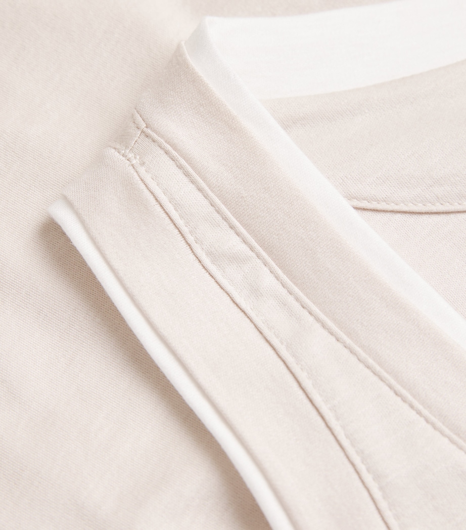 Cotton Tank Top SABBIA E BIANCO Image 5