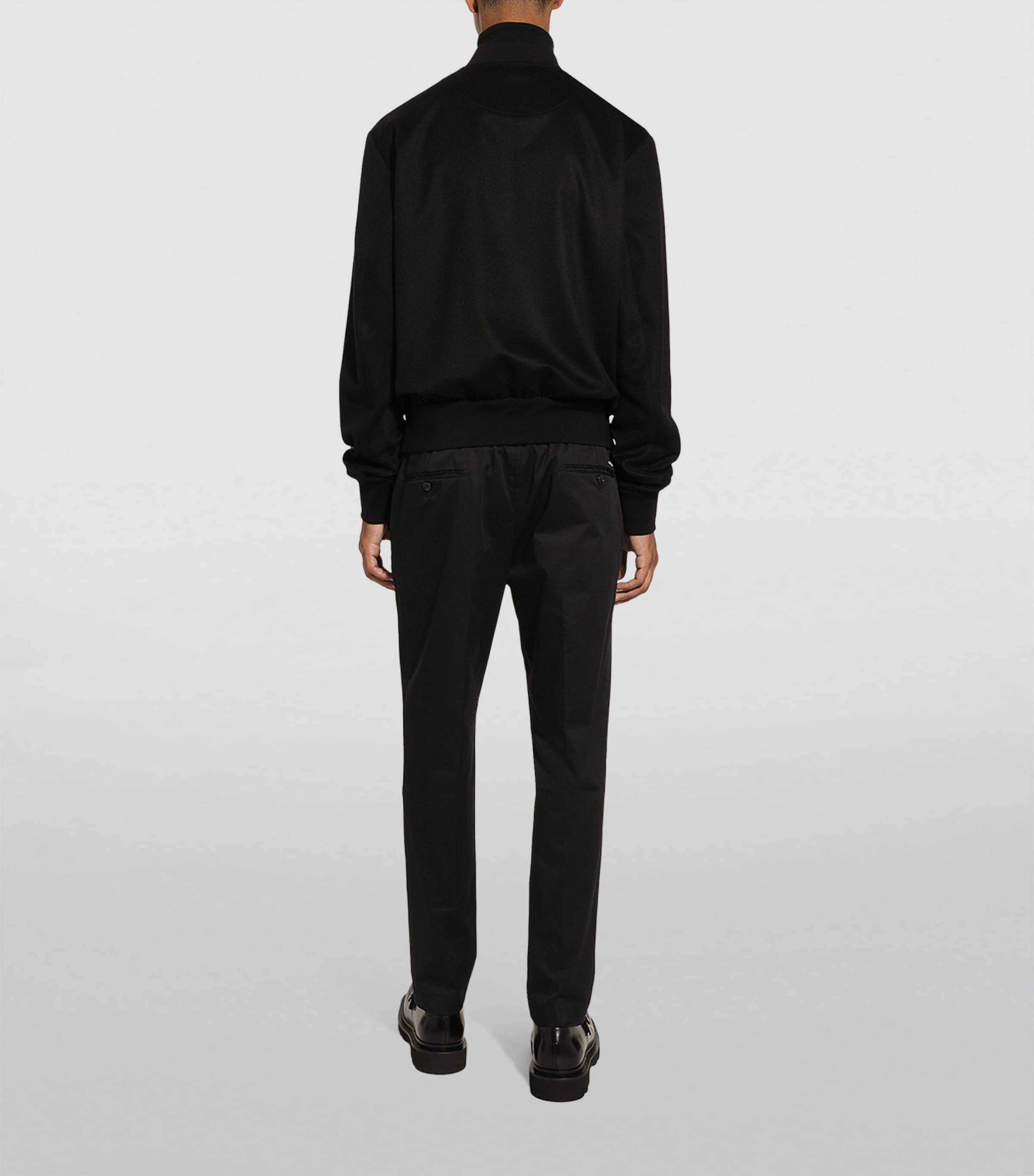 Cashmere Bomber Jacket B3681-VERY DARK BLUE Image 3