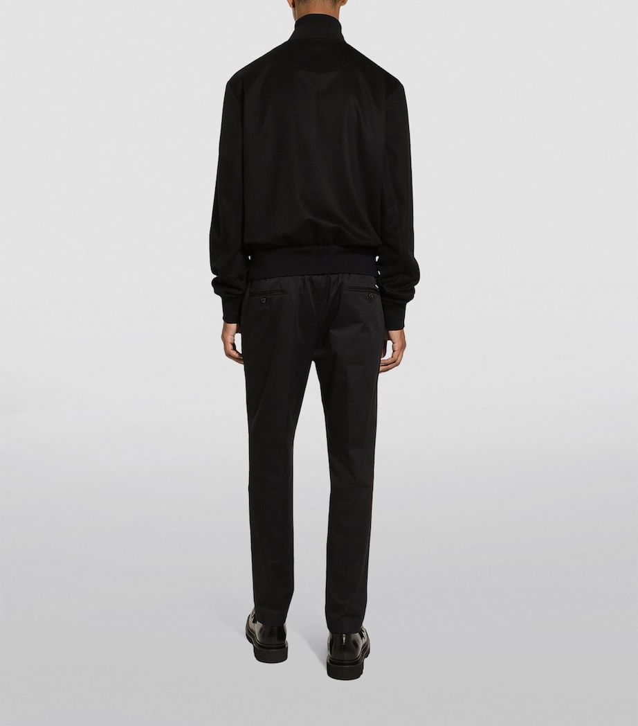 Cashmere Bomber Jacket B3681-VERY DARK BLUE Image 3