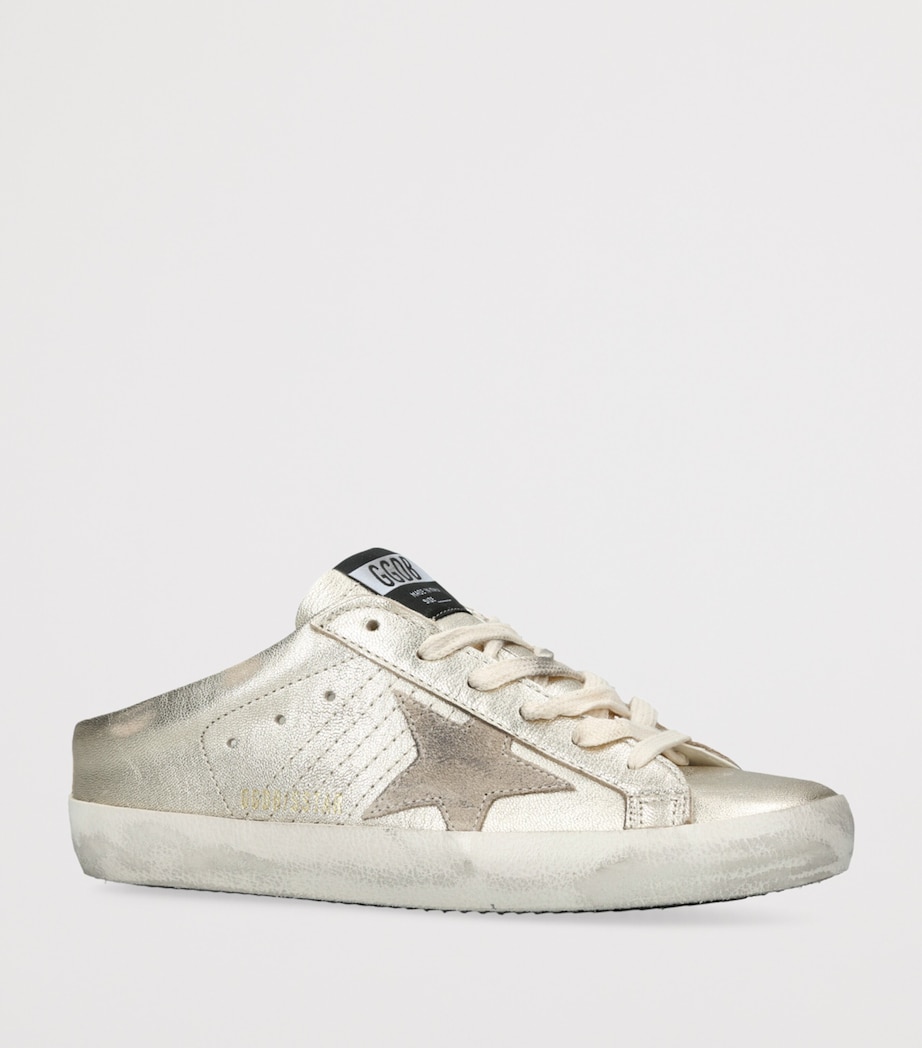 Leather Super Star Sabot Low-Top Sneakers GOLD COMB Image 3