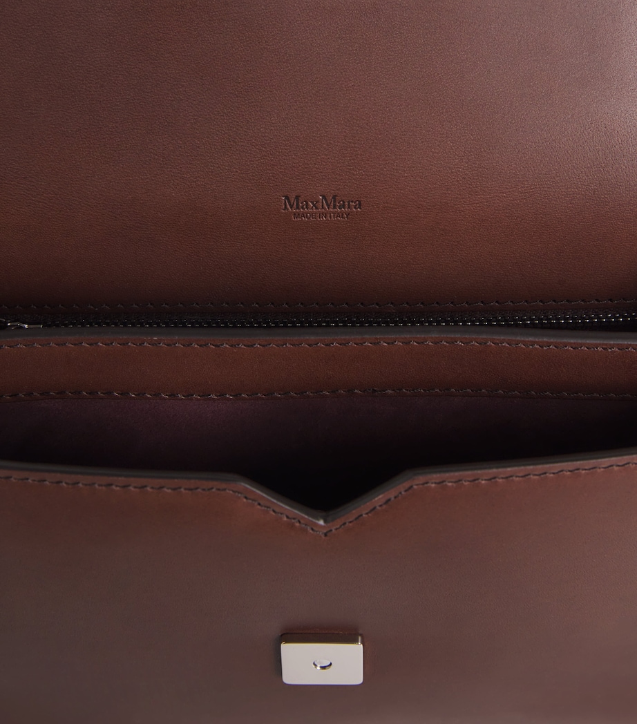 Leather Cross-Body Bag COCOA Image 4