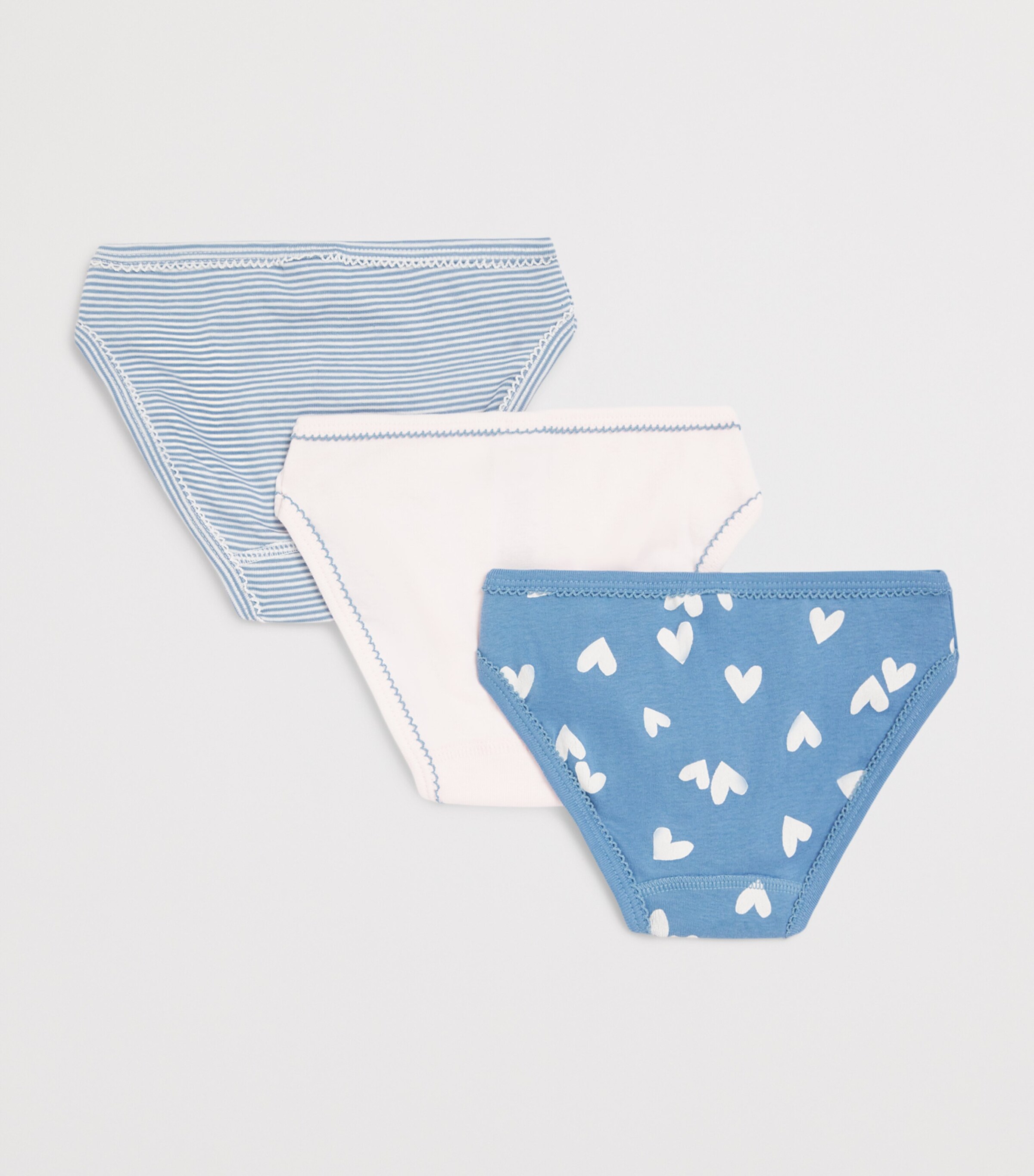 Petit Bateau Pack of 3 Cotton Briefs (6-12 Years) Image 2