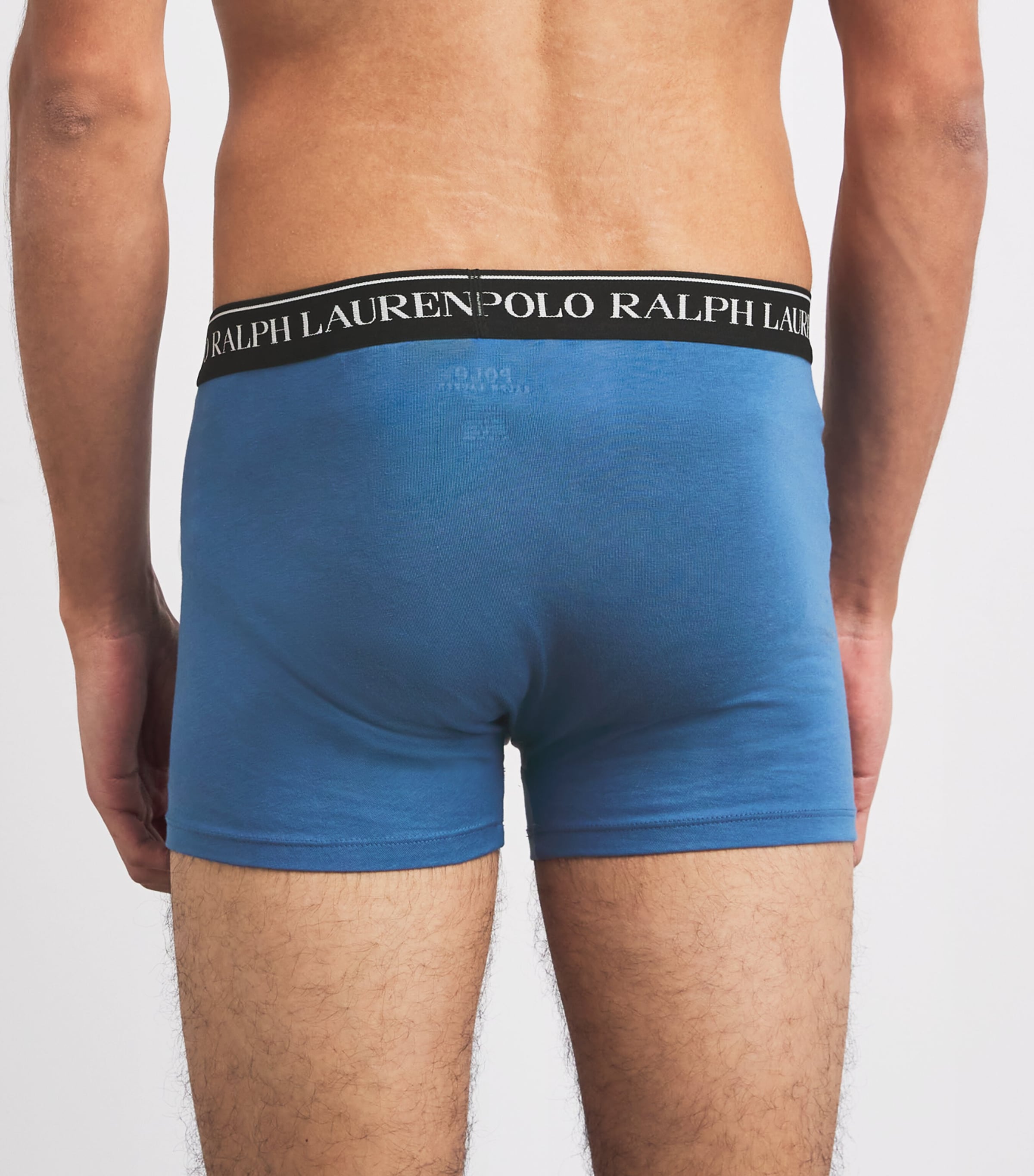 Stretch-Cotton Classic Trunks (Pack of 3) BLUE/ GREEN/BLACK Image 3
