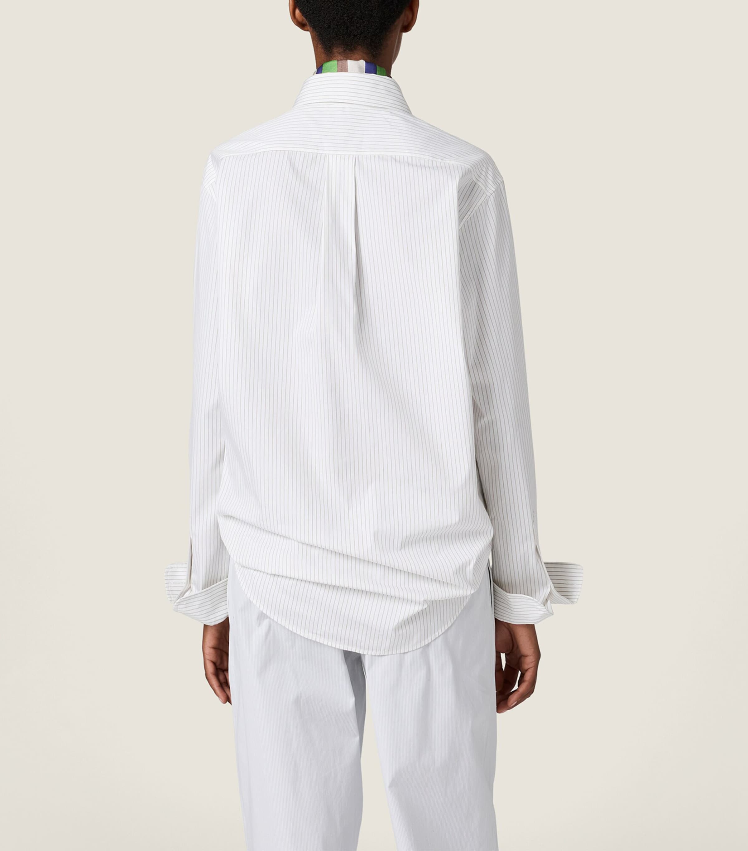 Miu Miu Womens Cotton Stripe Shirt Image 3