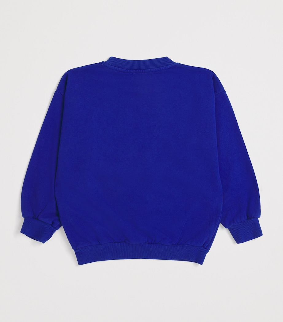 Organic Cotton-Blend Pickles Dog Print Sweatshirt (6-7 Years) MIDNIGHT BLUE Image 2