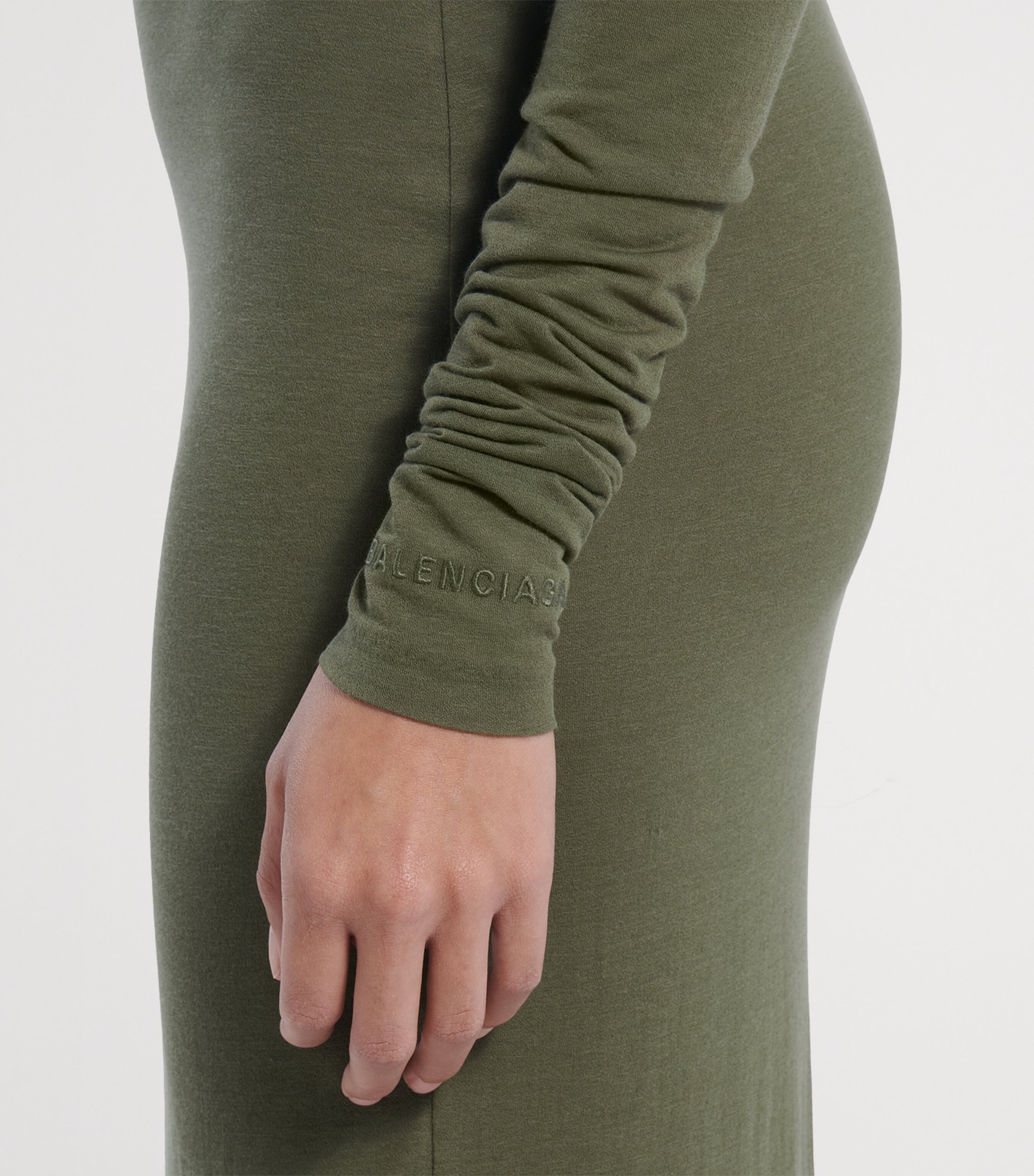 Balenciaga Womens Long-Sleeve Maxi Dress Image 6