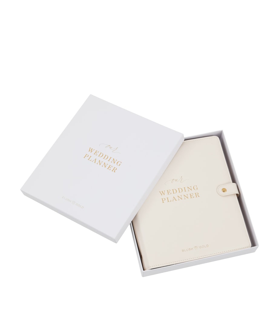 Blush and Gold Our Wedding Planner Binder White, Gold Image 2