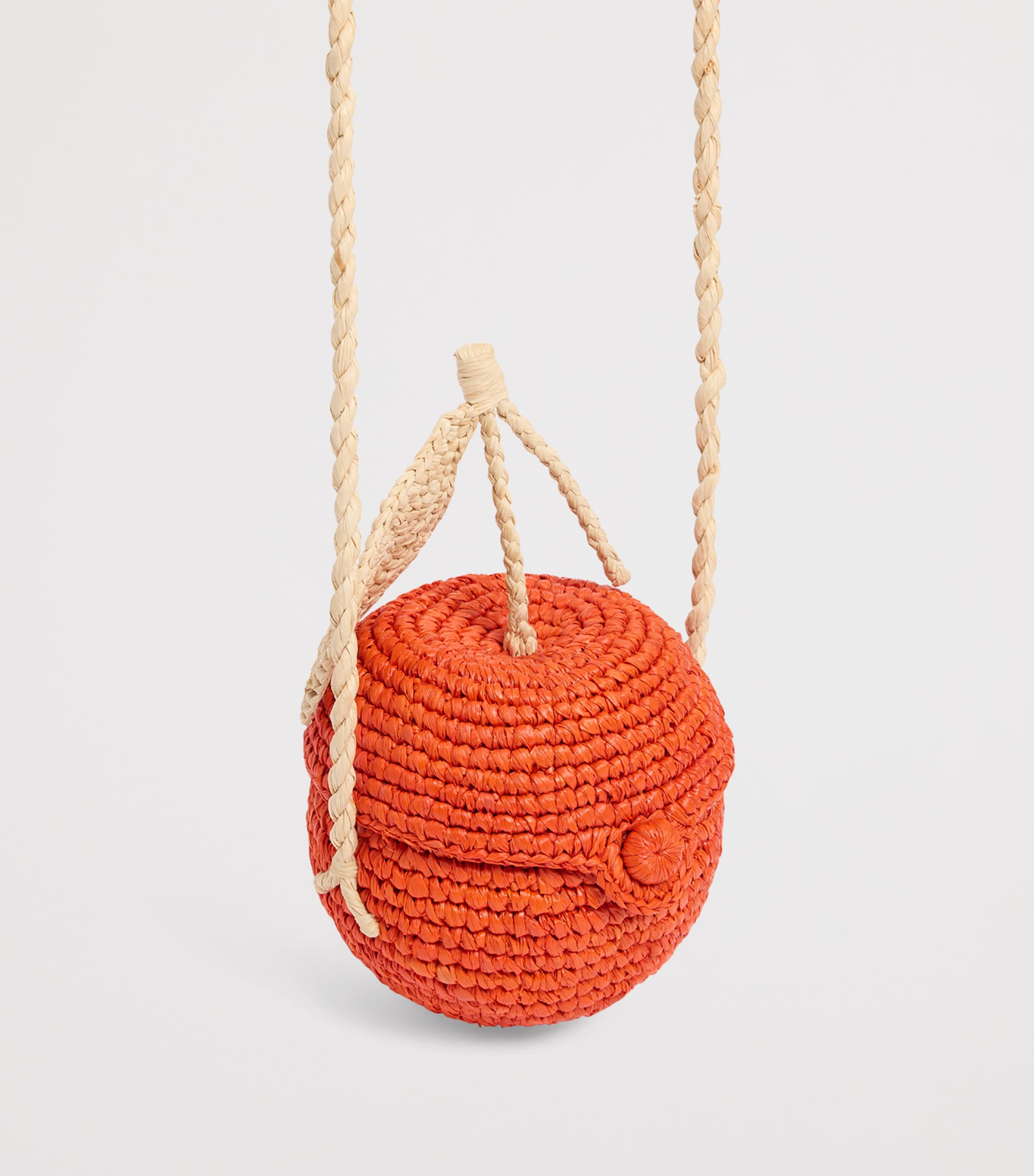 Bonpoint Raffia Orange Cross-Body Bag Coquelicot Image 4